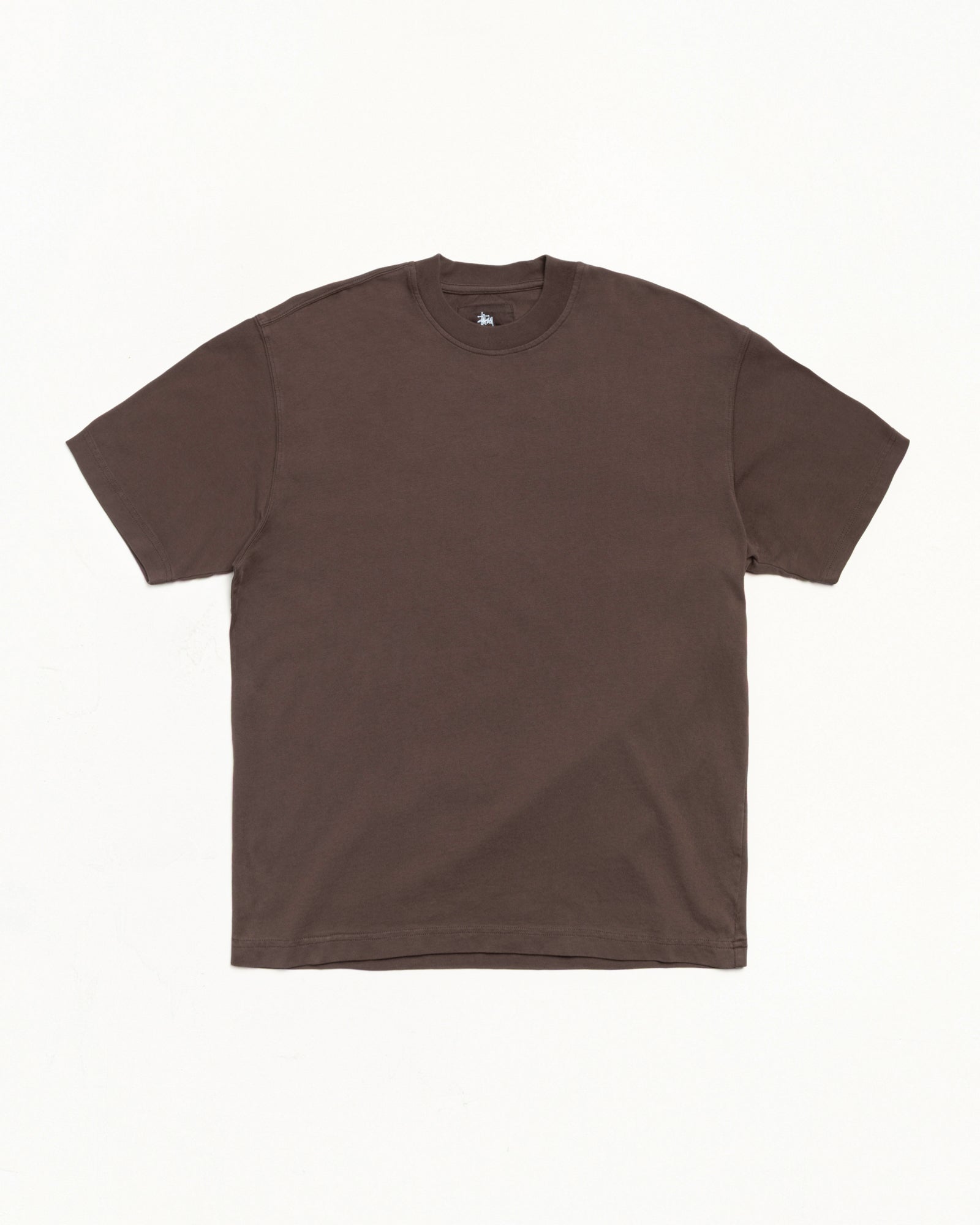 Stussy Garment Dyed SS Tee maglietta marrone 100% cotone