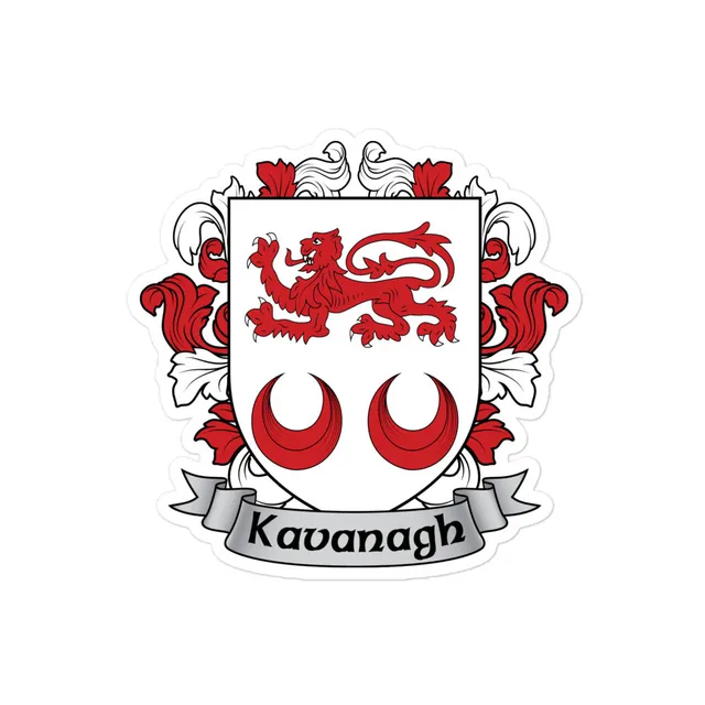 7.62 Design Kavanagh Irish Coat of Arms sticker vinile 10x10