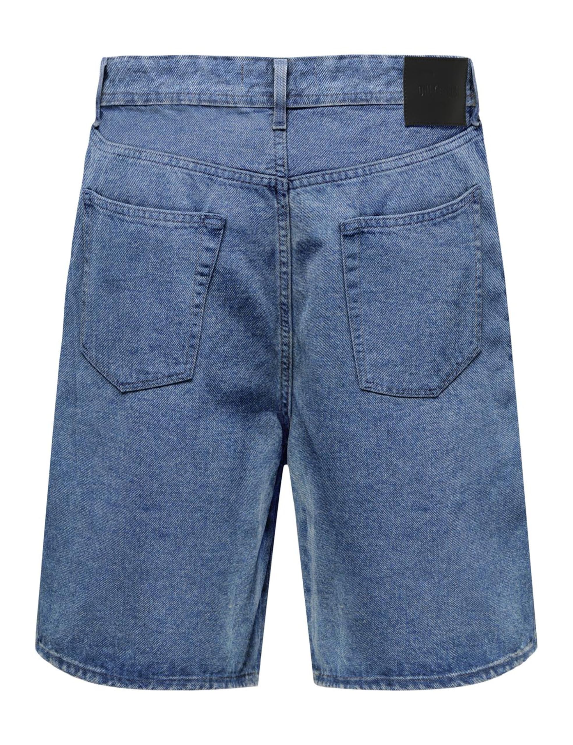 Only & Sons Onsfade Pim Shorts Pantaloncini Denim Blu Medio M