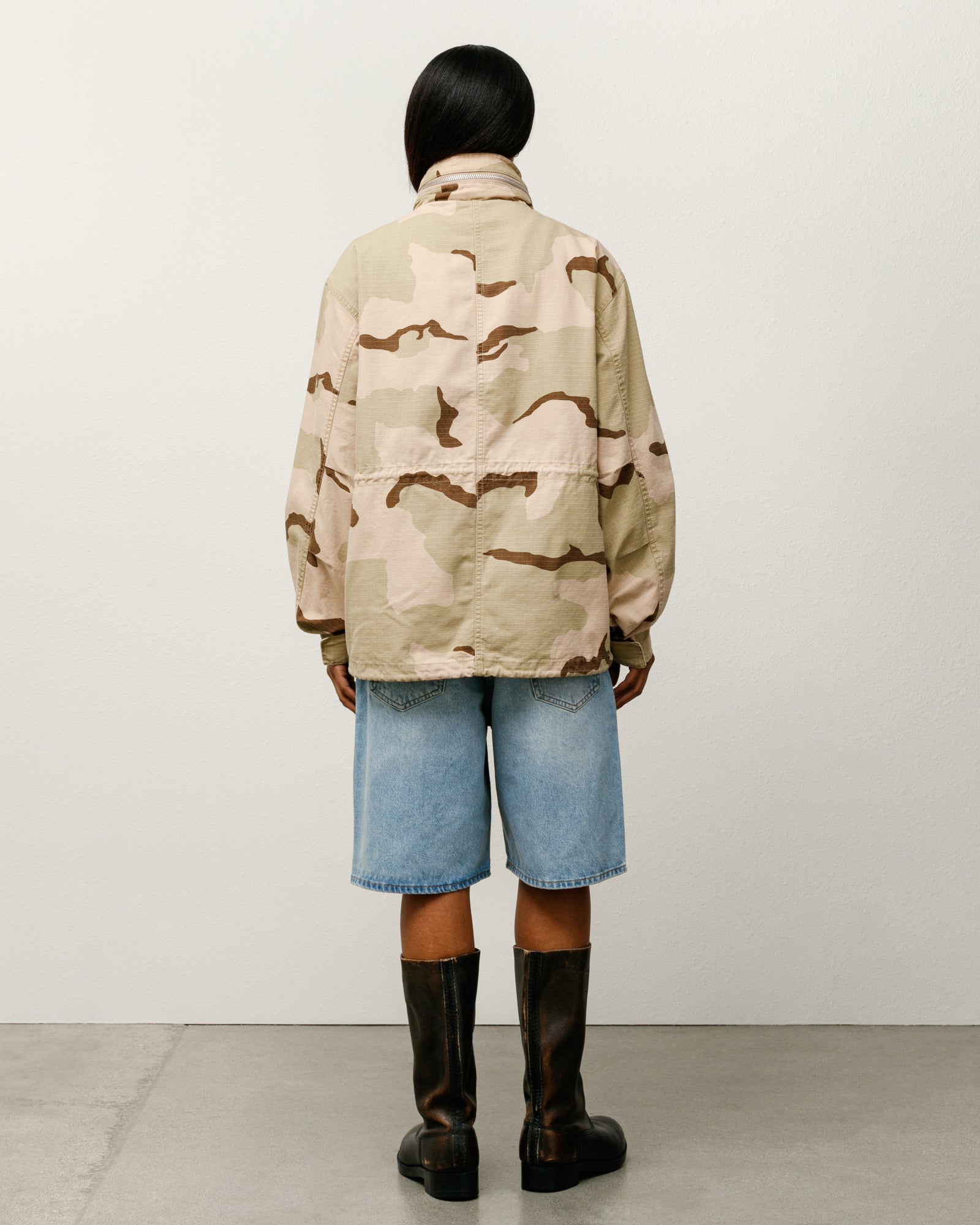Stussy Big Ol Short Denim shorts lavaggio chiaro cotone