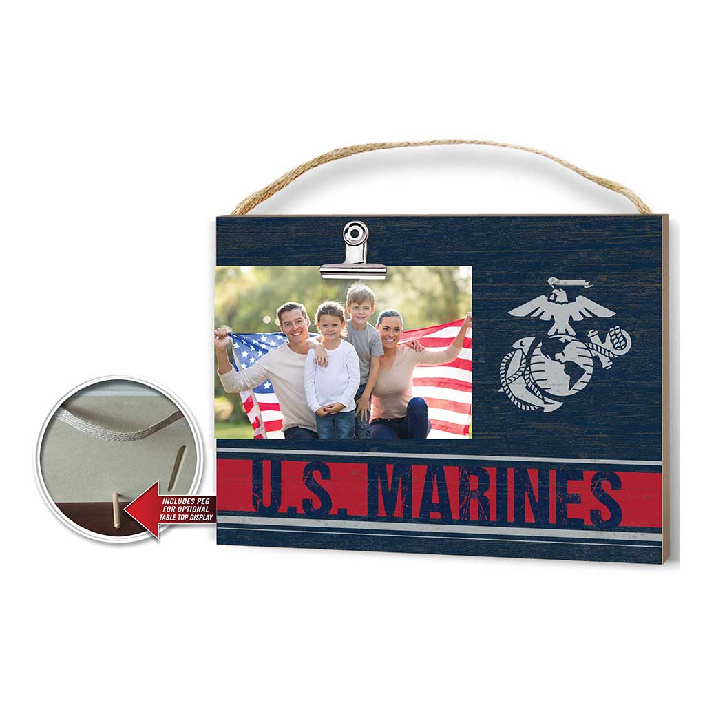 7.62 Design USMC Logo Clip cornice foto legno 9x10 4x6