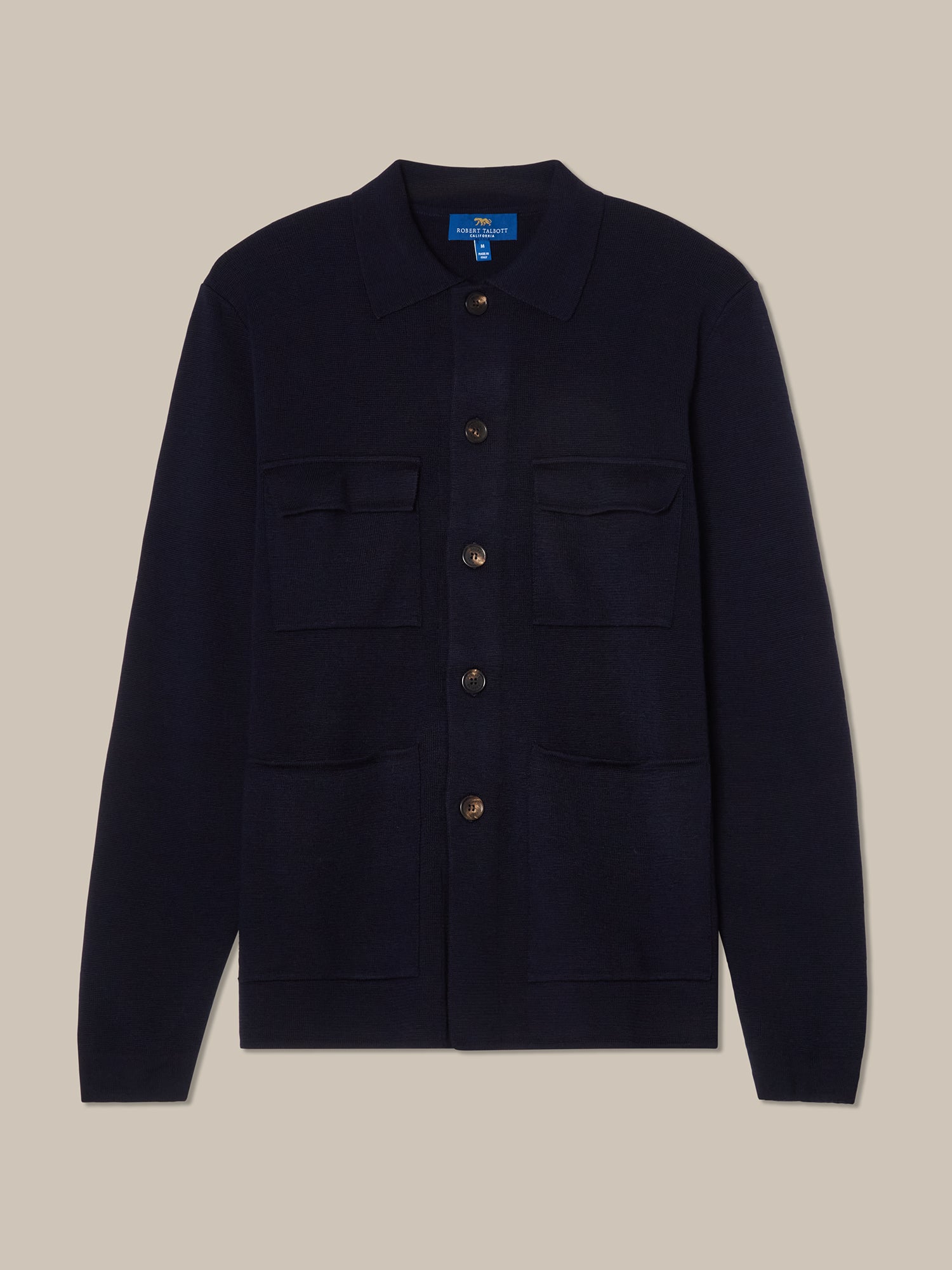 Robert Talbott Landon Giacca Uomo Navy Merino