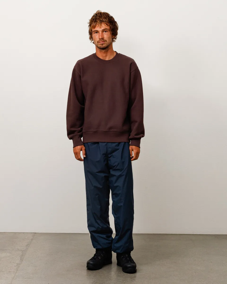Stussy Sweats Fleece Crew felpa marrone taglia M cotone 530gsm