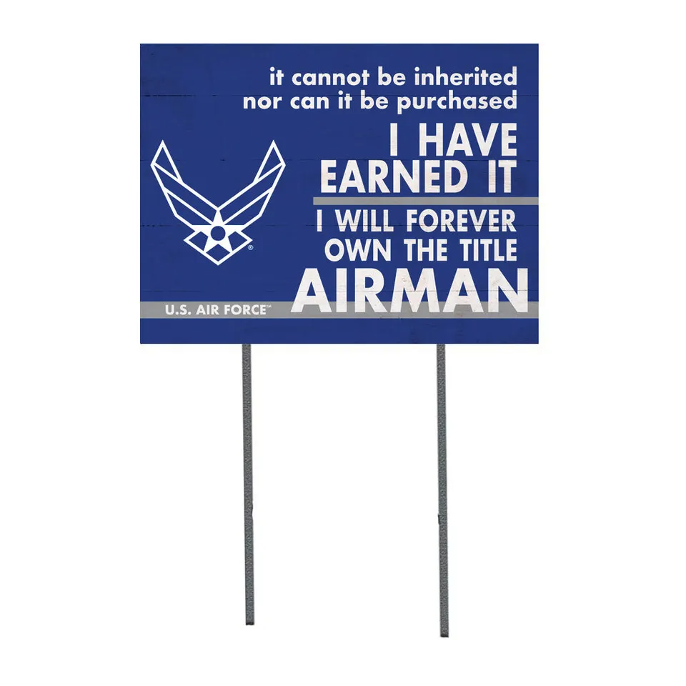 7.62 Design US Air Force I Earned It cartello giardino 45x60 cm