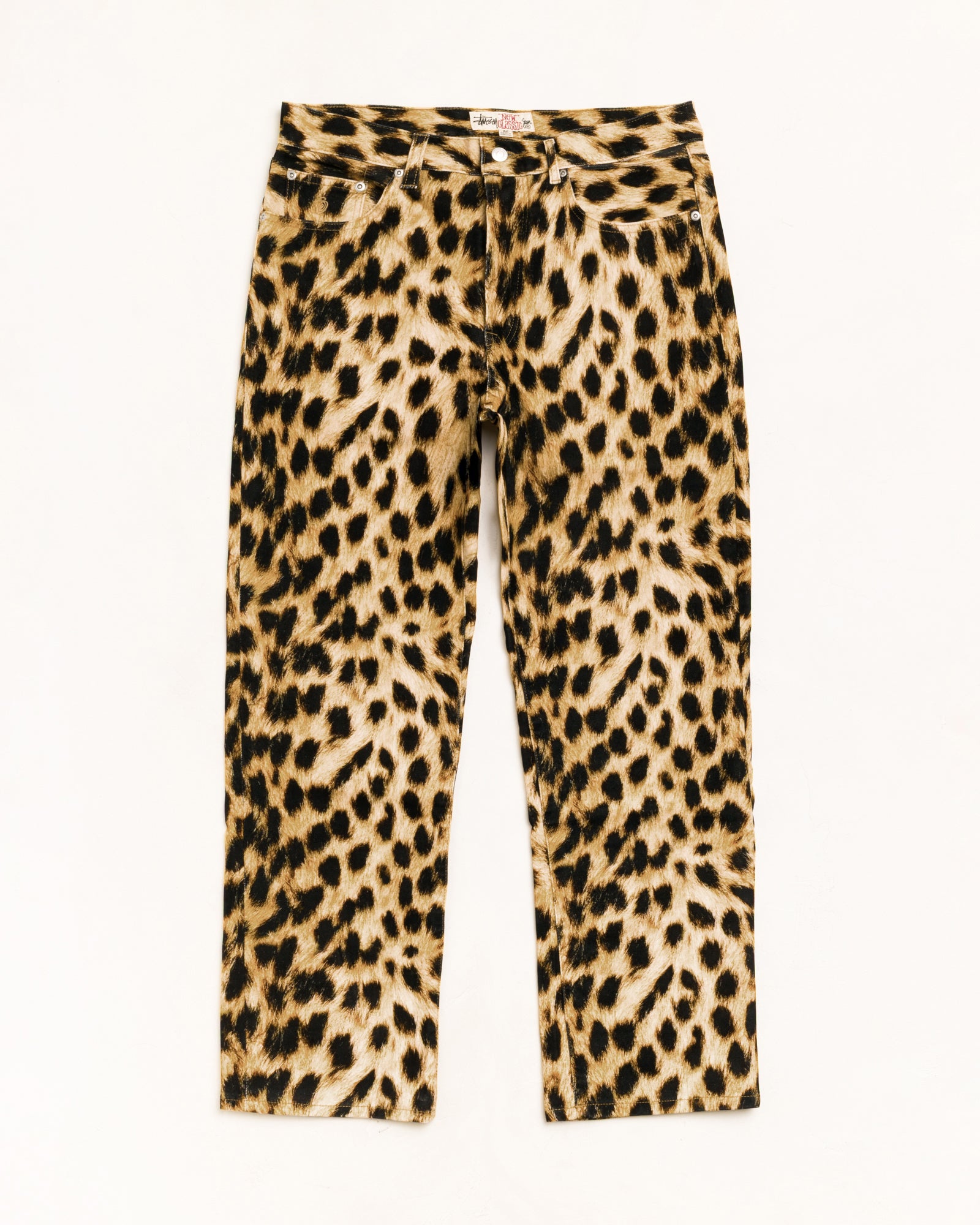 Stussy New Classic Jean jeans cheetah dritto cotone