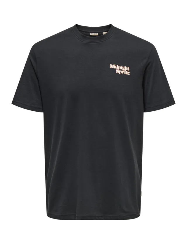 ONLY & SONS Onschris Life Reg SS Tee t-shirt uomo nero L