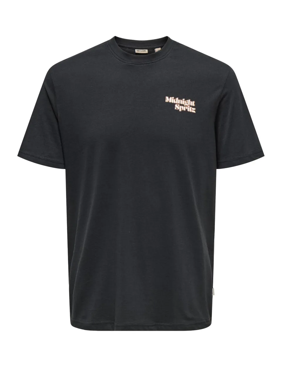 ONLY & SONS Onschris Life Reg SS Tee t-shirt uomo nero L