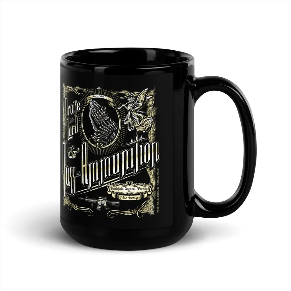 7.62 Design Praise The Lord Tazza ceramica nera 15oz