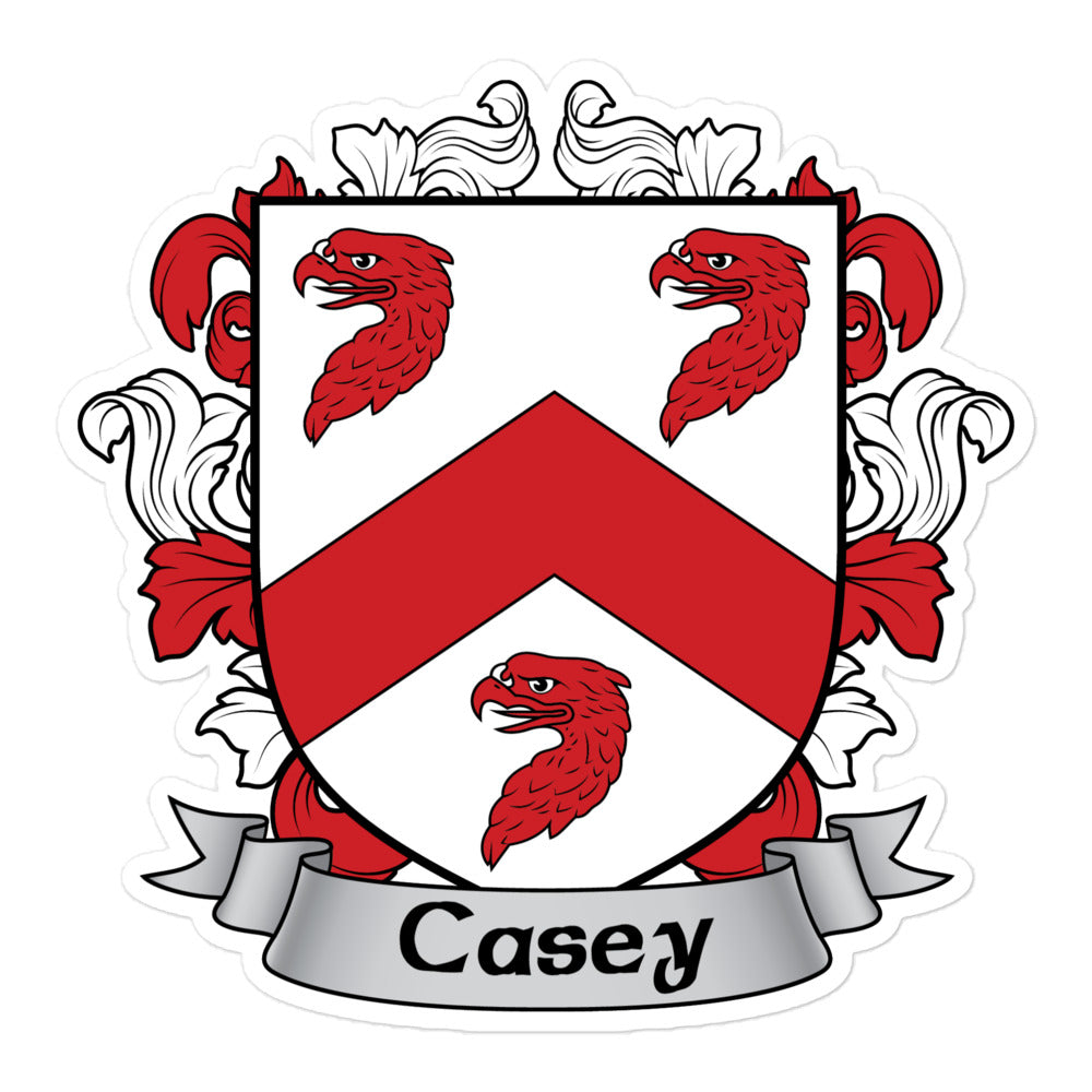7.62 Design Casey Irish Coat of Arms Adesivo 3x3 vinile