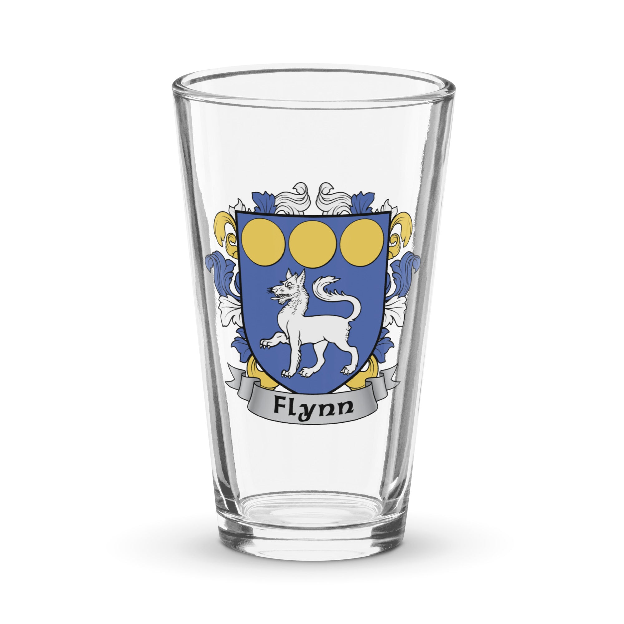7.62 Design Flynn bicchiere birra 16oz vetro stemma irlandese