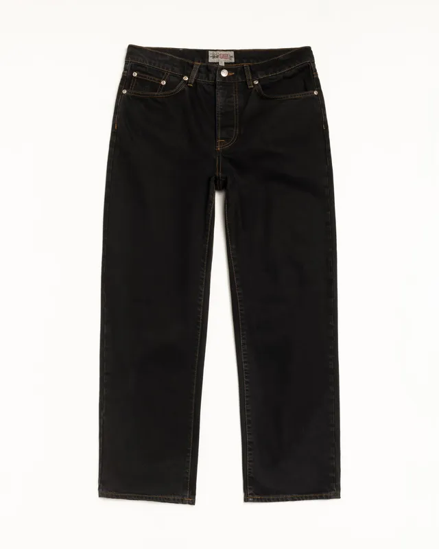 Stussy Classic Jean Denim jeans nero washed black cotone