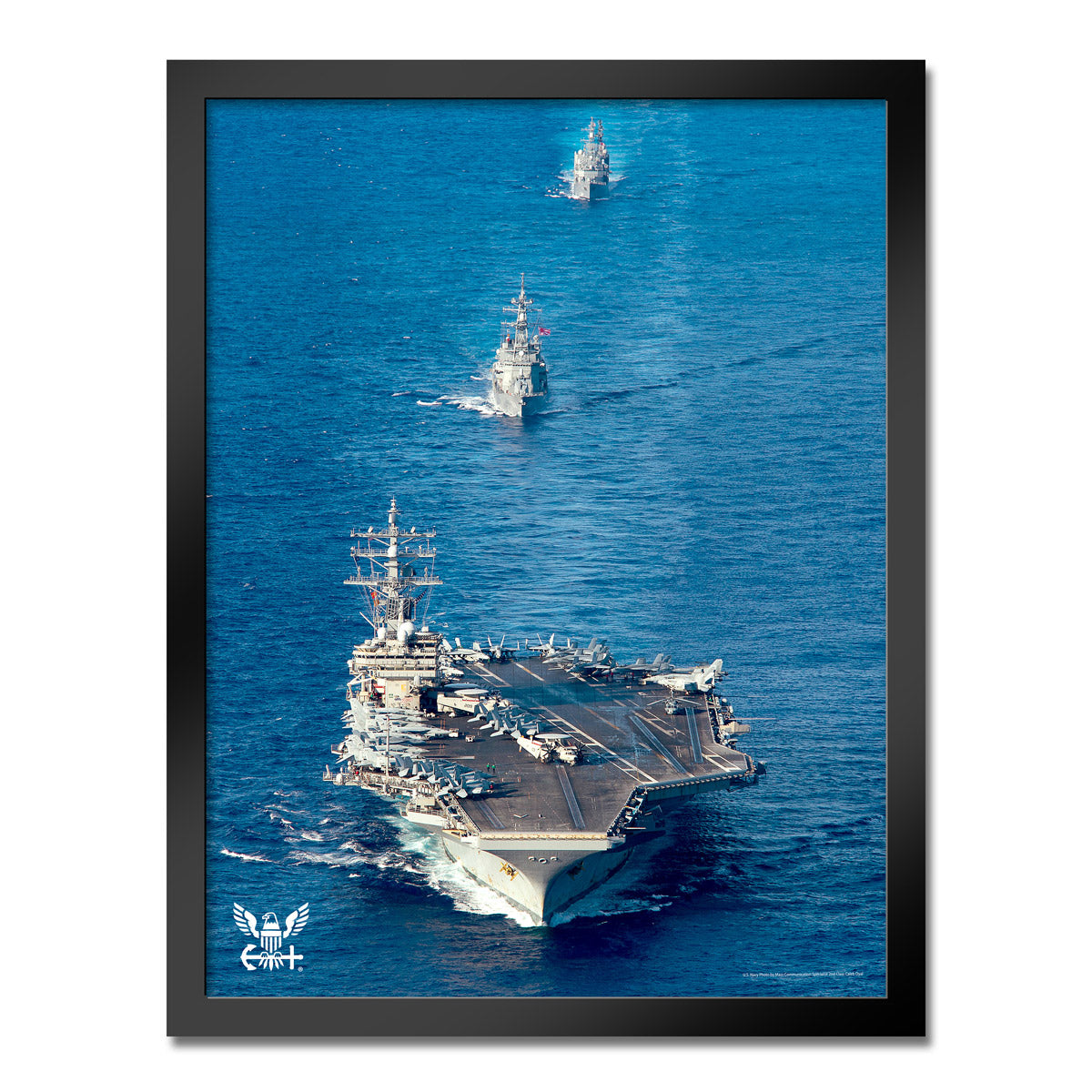 7.62 Design Navy Carrier Stampa Incorniciata 14x20 Flotta