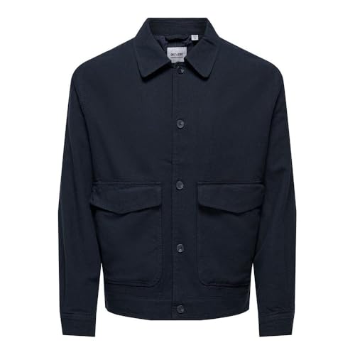 Only & Sons Eliot 0007 giacca uomo cotone lino taglia S