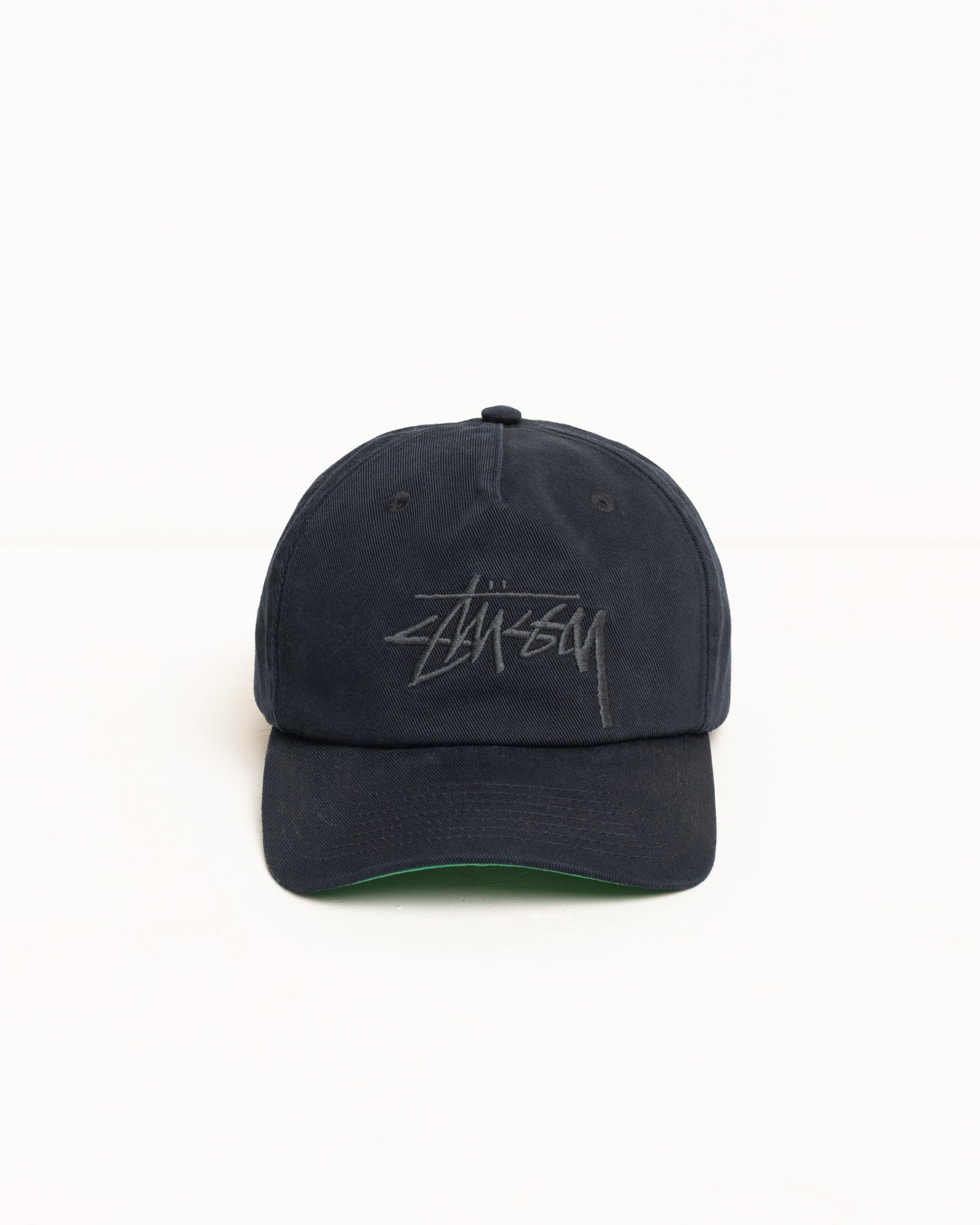 Stussy Mid-Depth Big Stock Snapback cappello navy cotone