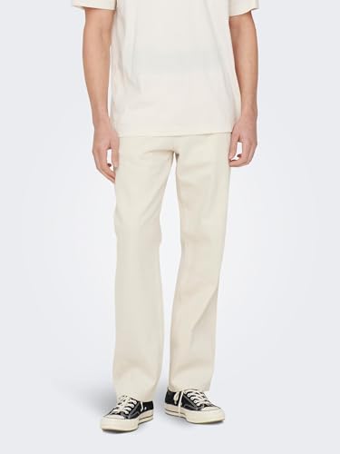 ONLY & SONS Onsedge 5917 jeans loose uomo ecru 30W/34L
