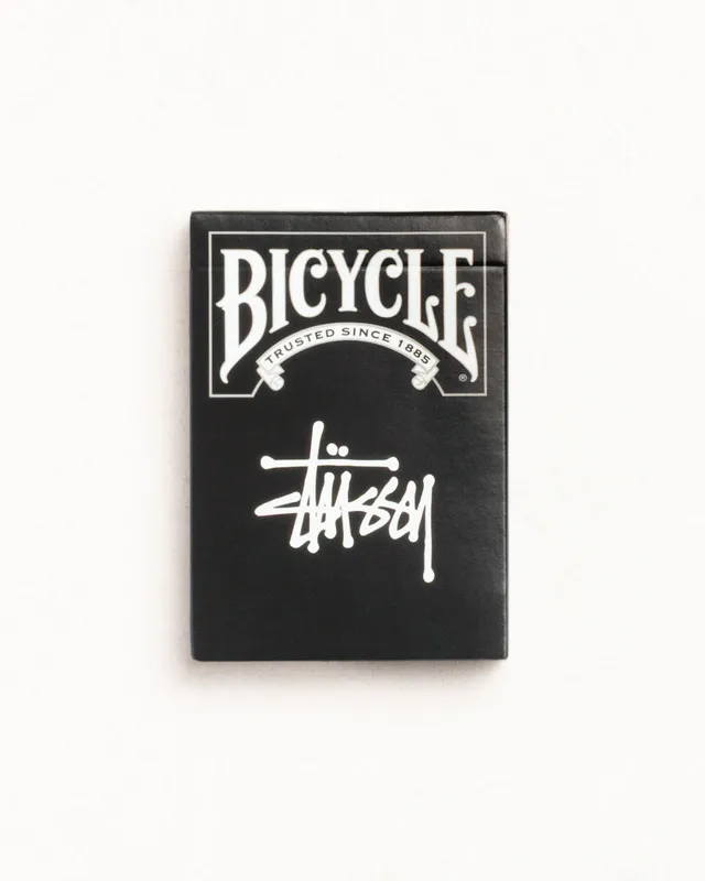 Stussy Playing Cards mazzo carte Bicycle Black