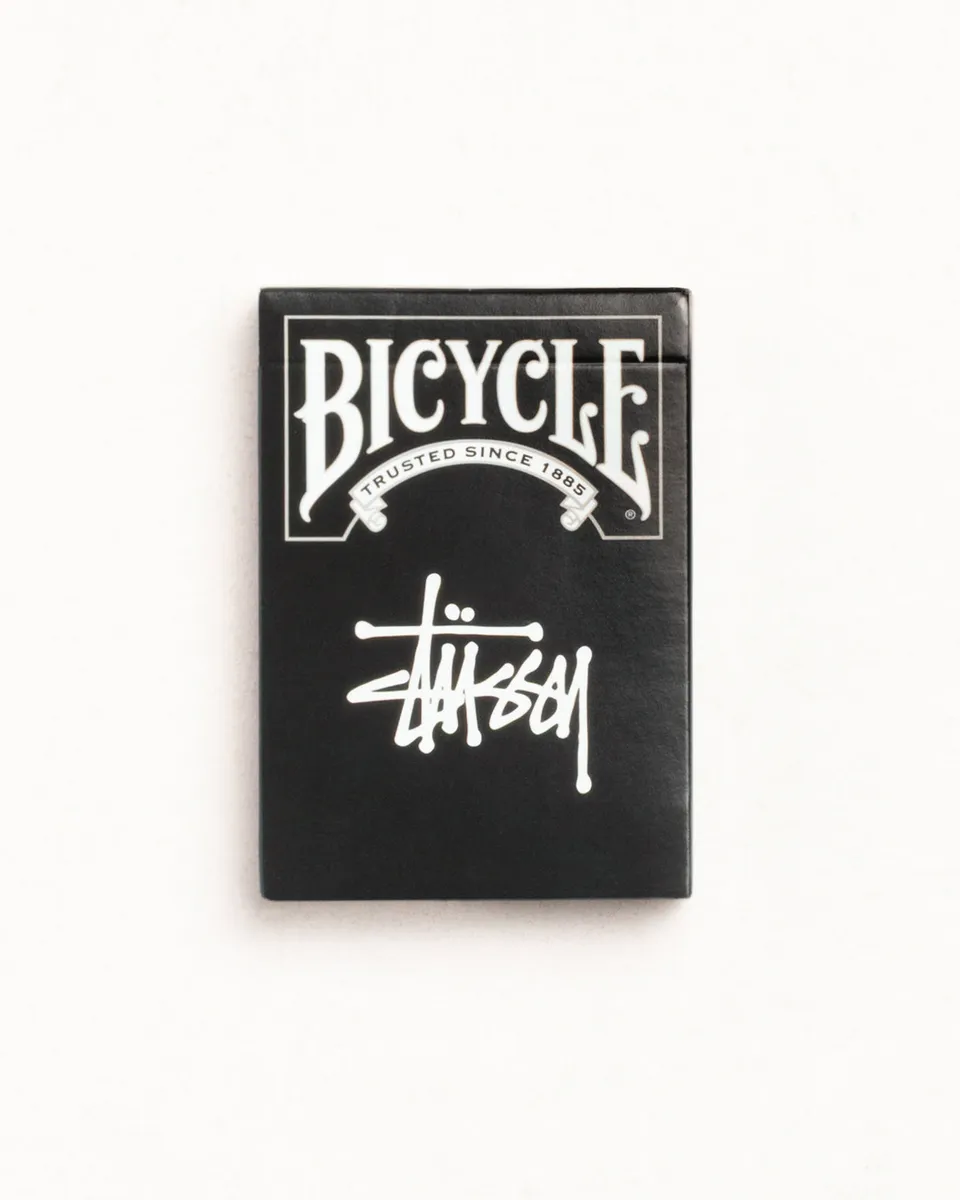 Stussy Playing Cards mazzo carte Bicycle Black