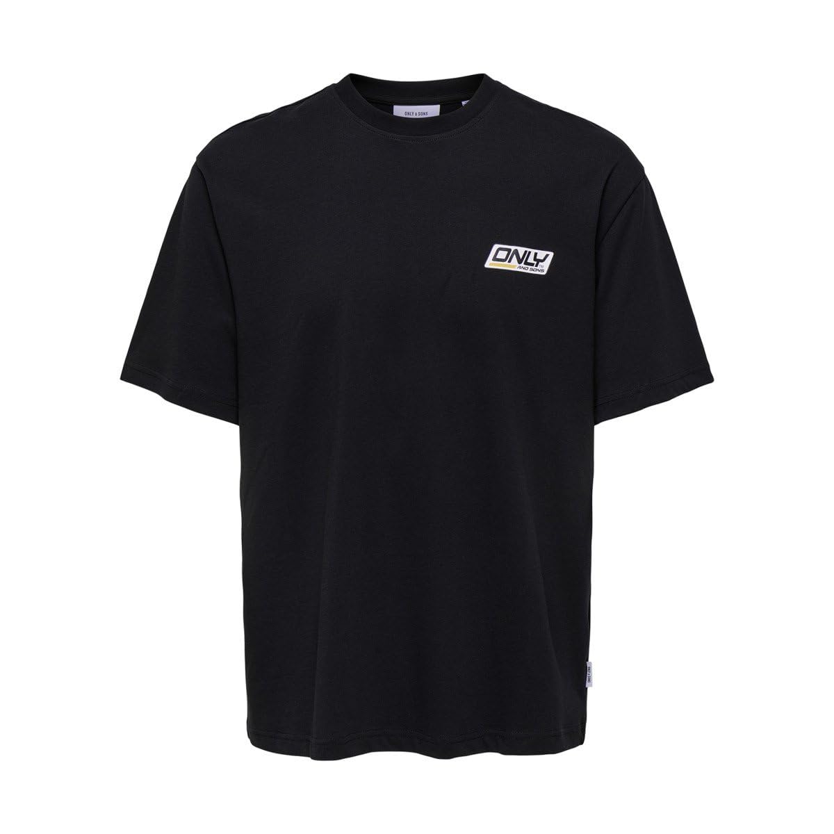 Only & Sons T-shirt oversize uomo L nera stampa retro