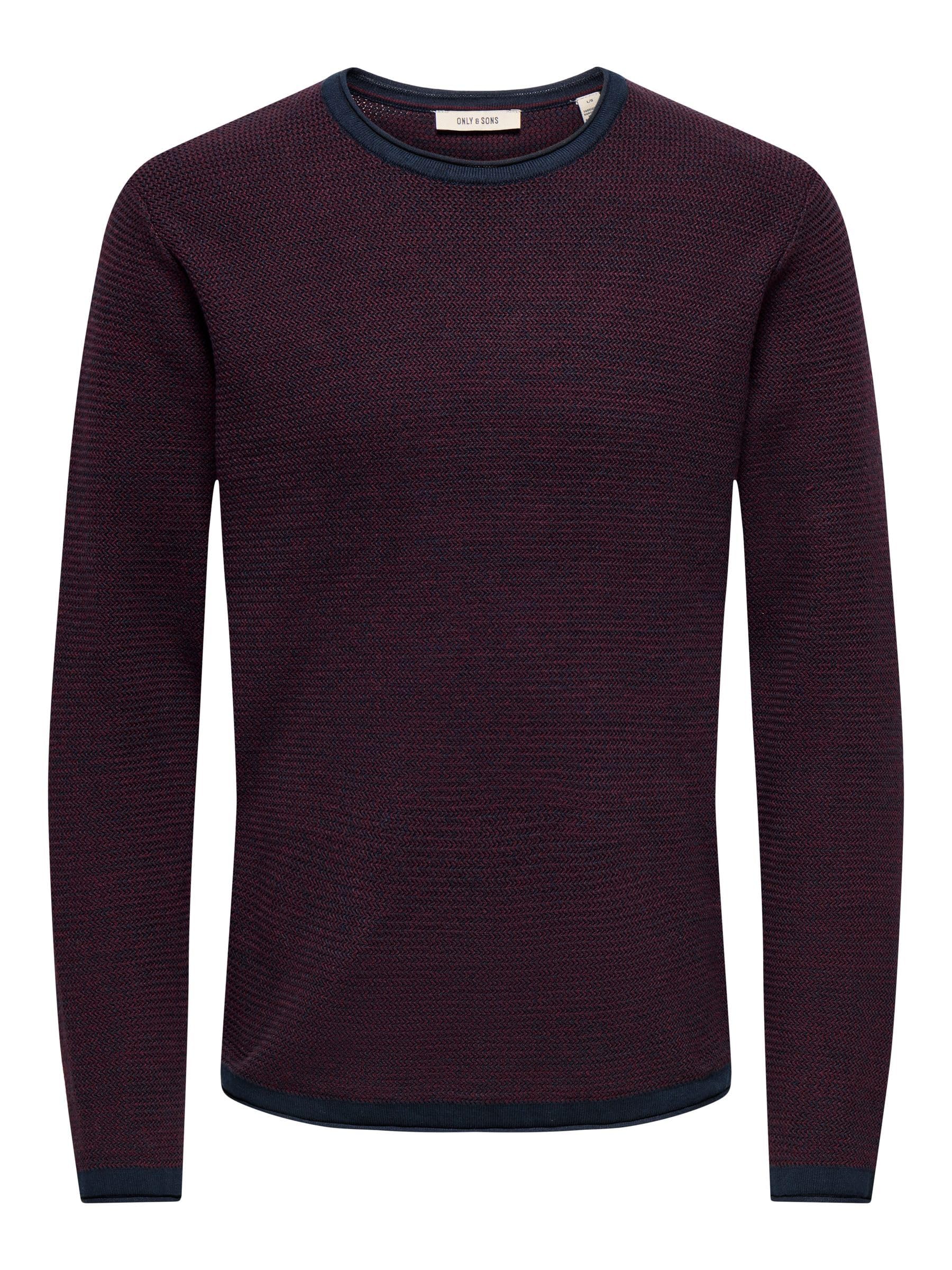 Only & Sons Onseric Pullover Maglione Uomo Nero Girocollo