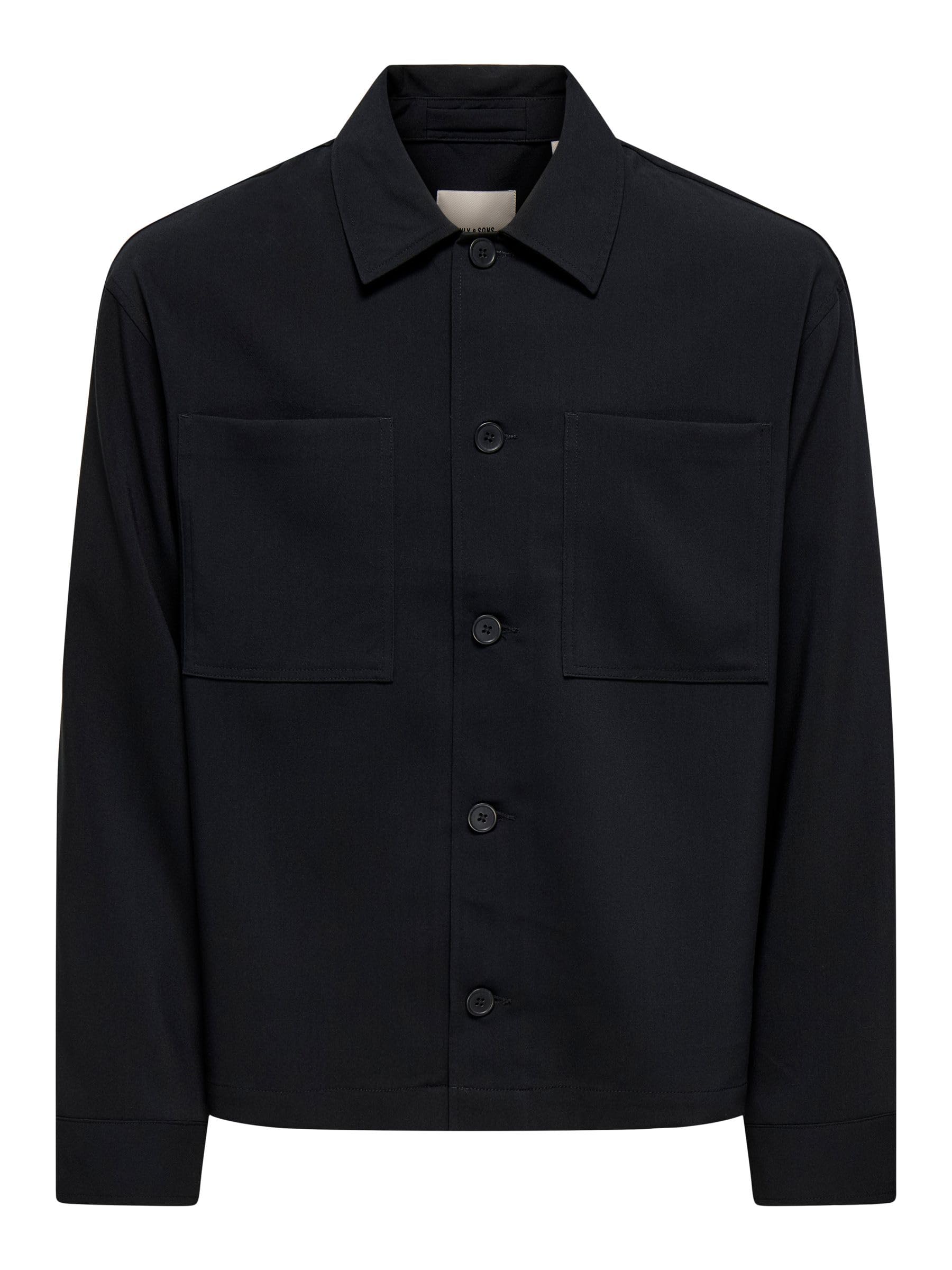 Only & Sons Onswill camicia uomo XL nera cotone