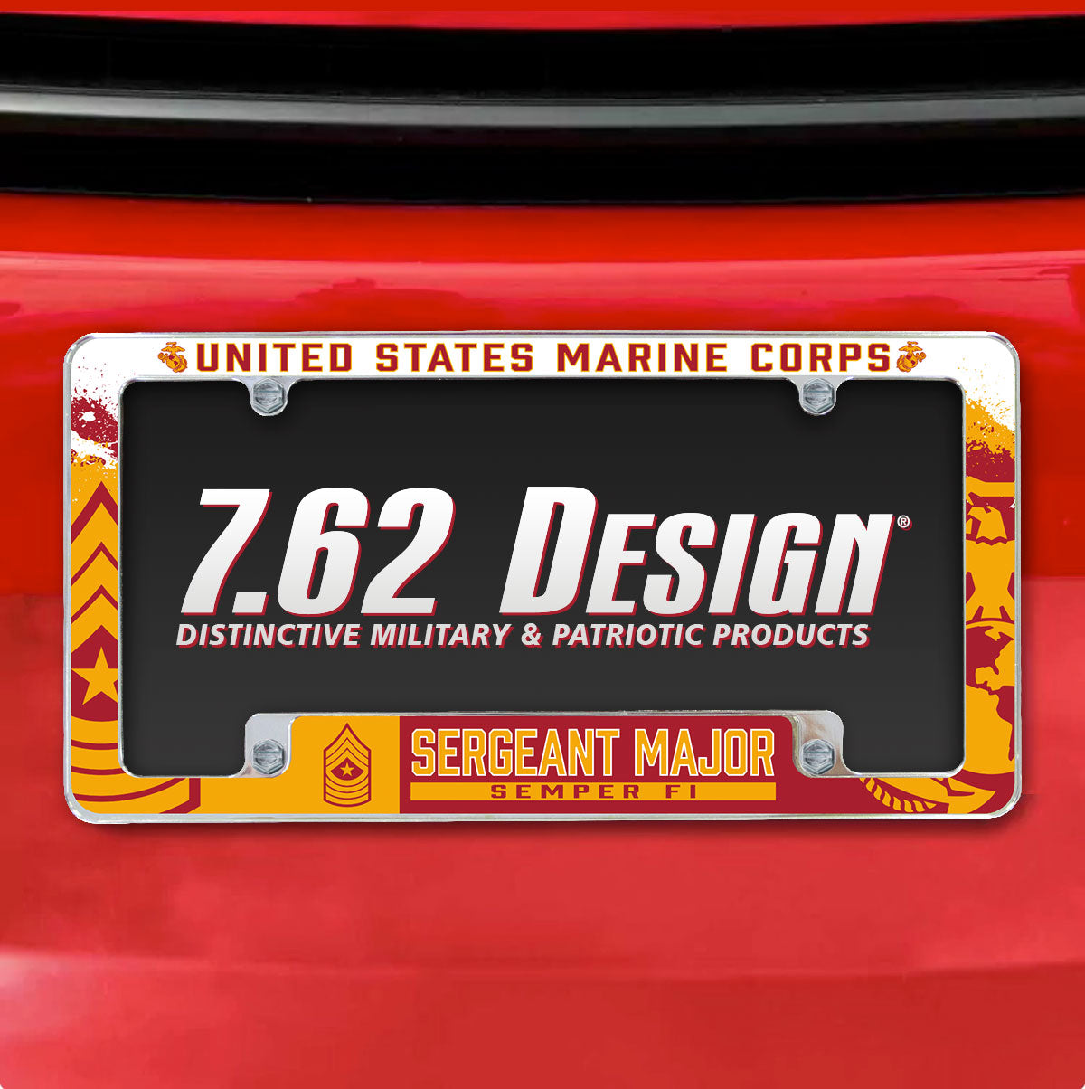 7.62 Design USMC E-9 Sergeant Major Cornice targa cromata