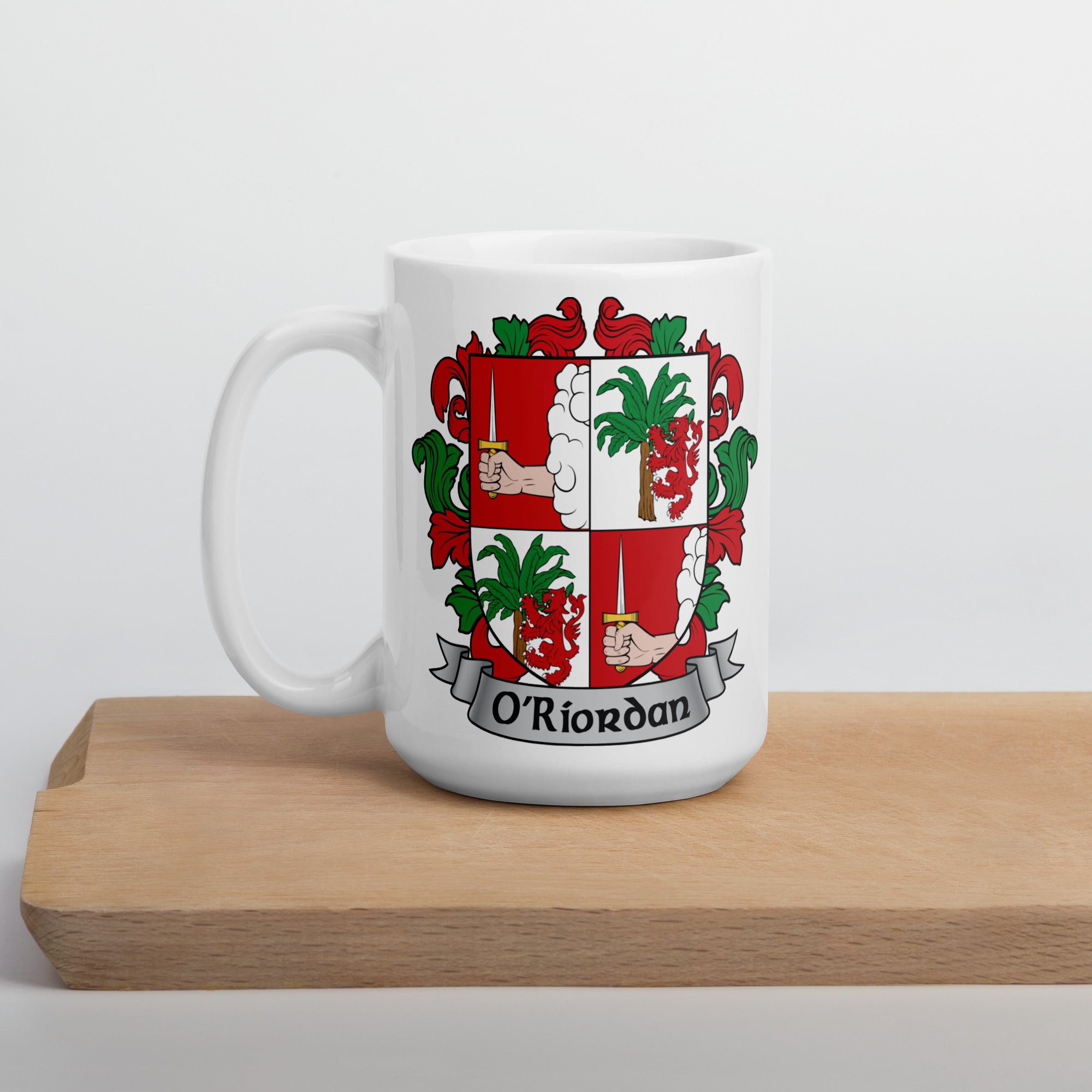 7.62 Drinkware O'Riordan tazza ceramica 15oz stemma irlandese