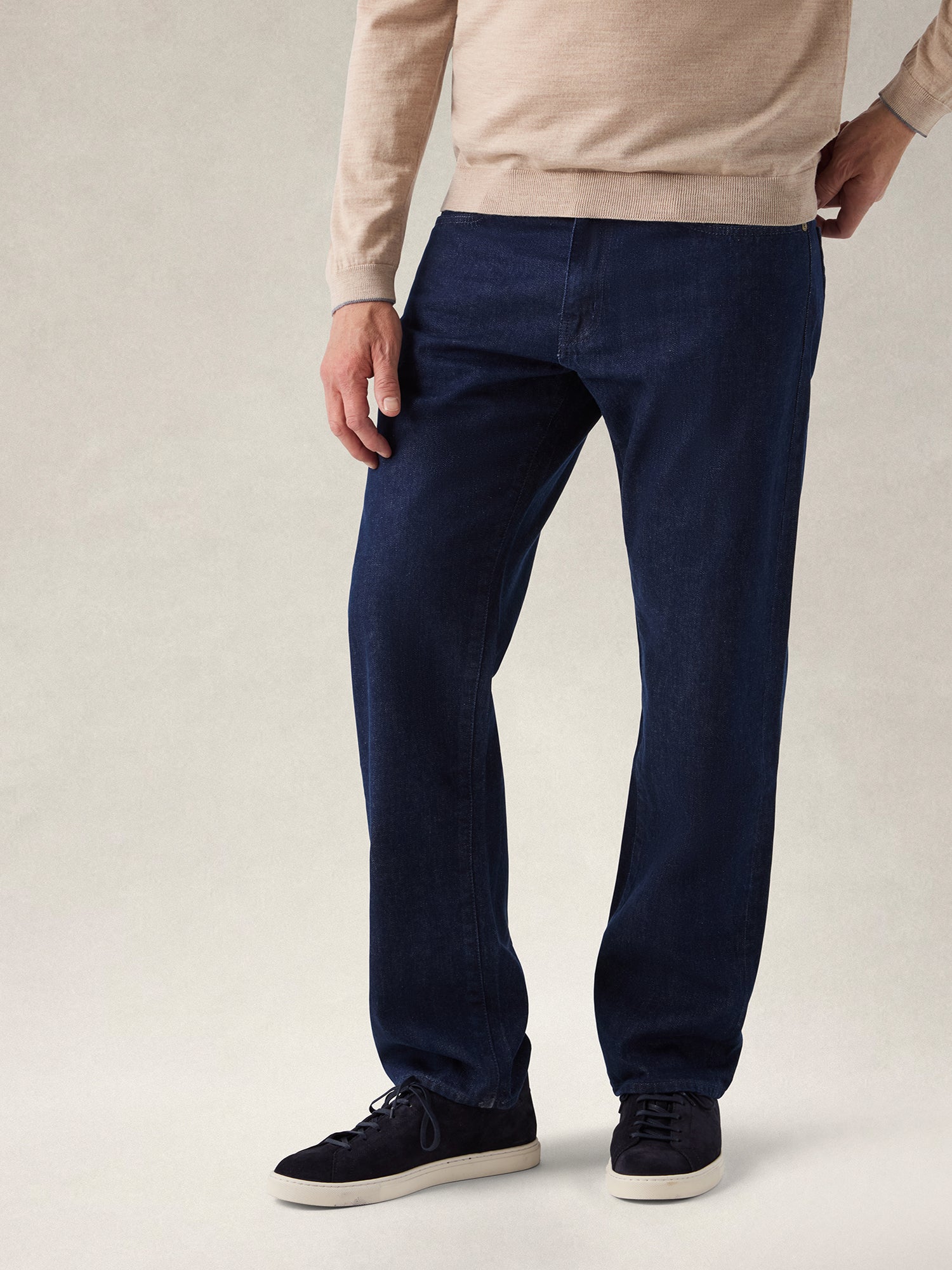 Robert Talbott Austin Selvedge jeans dritti indigo 34/32
