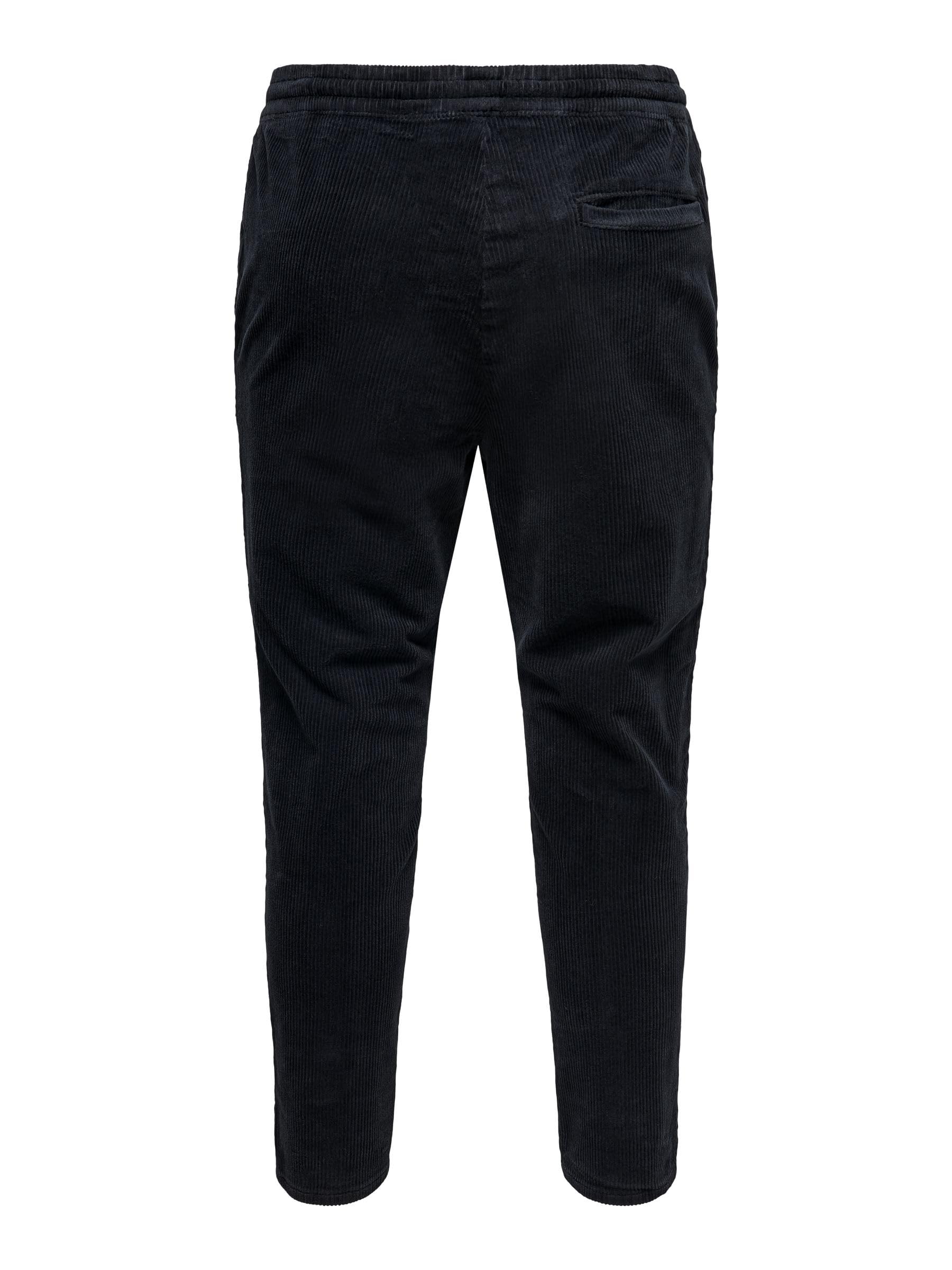ONLY & SONS Onslinus 9912 Pantaloni Velluto Nero XXL