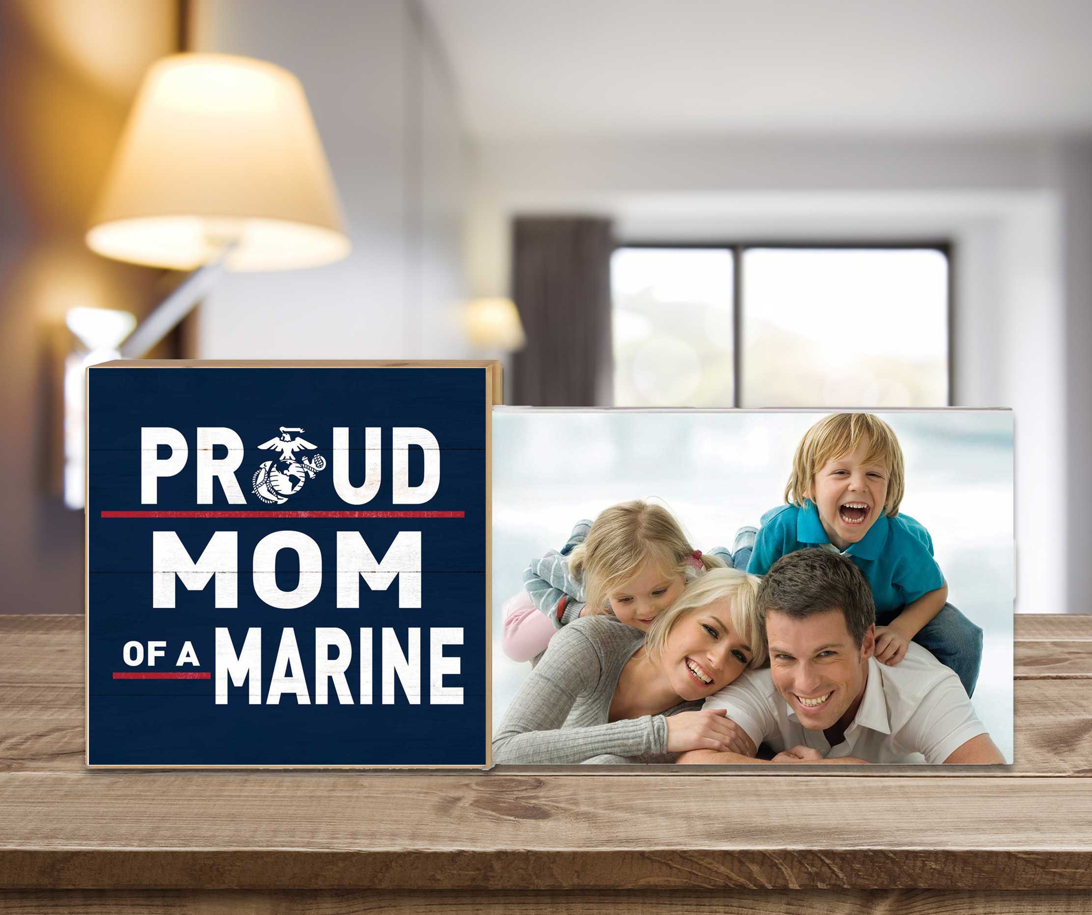 7.62 Design USMC Proud Mom cornice foto 10x15 cm regalo mamma