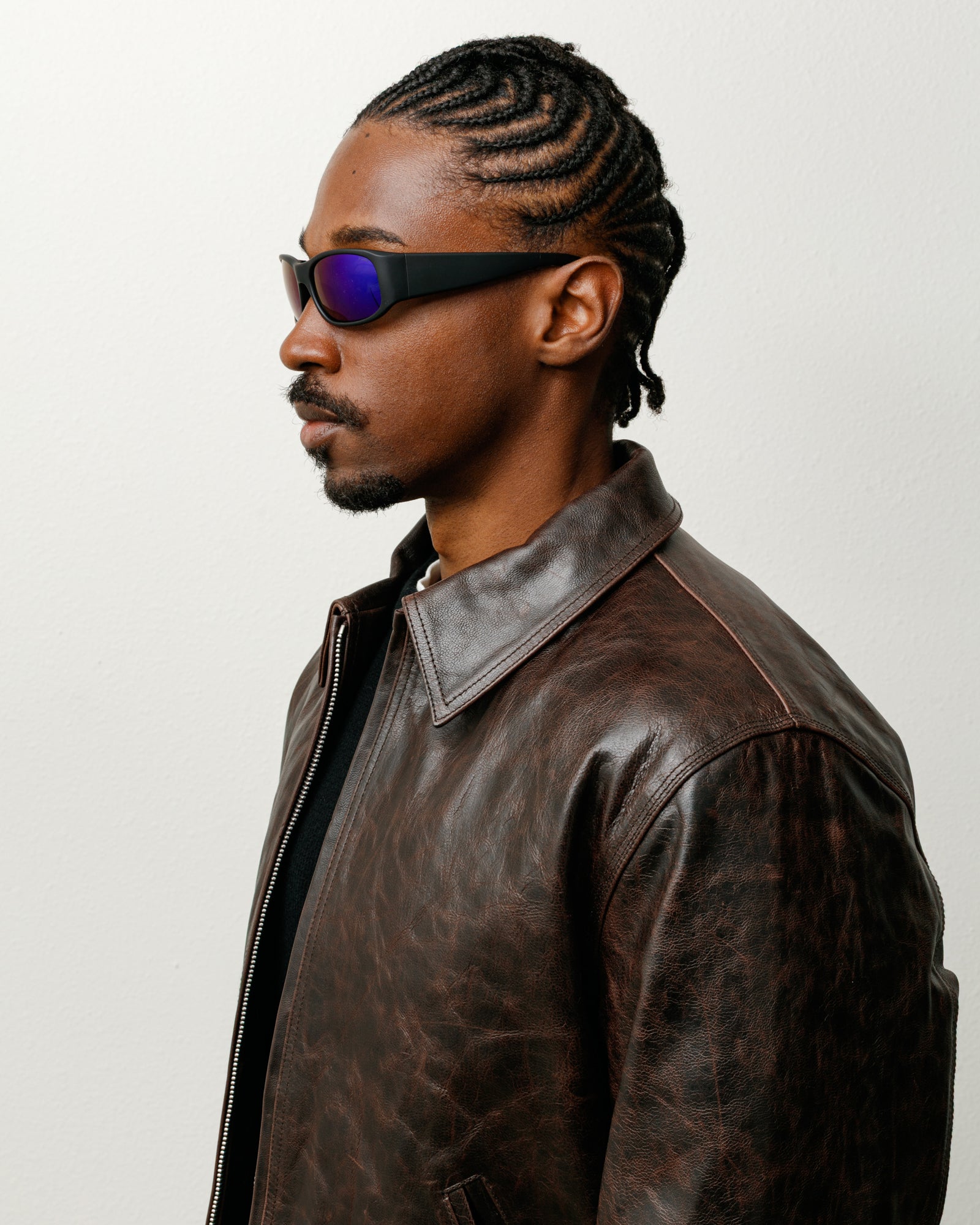 Stussy Mikey Sunglasses occhiali sole nero lente blu
