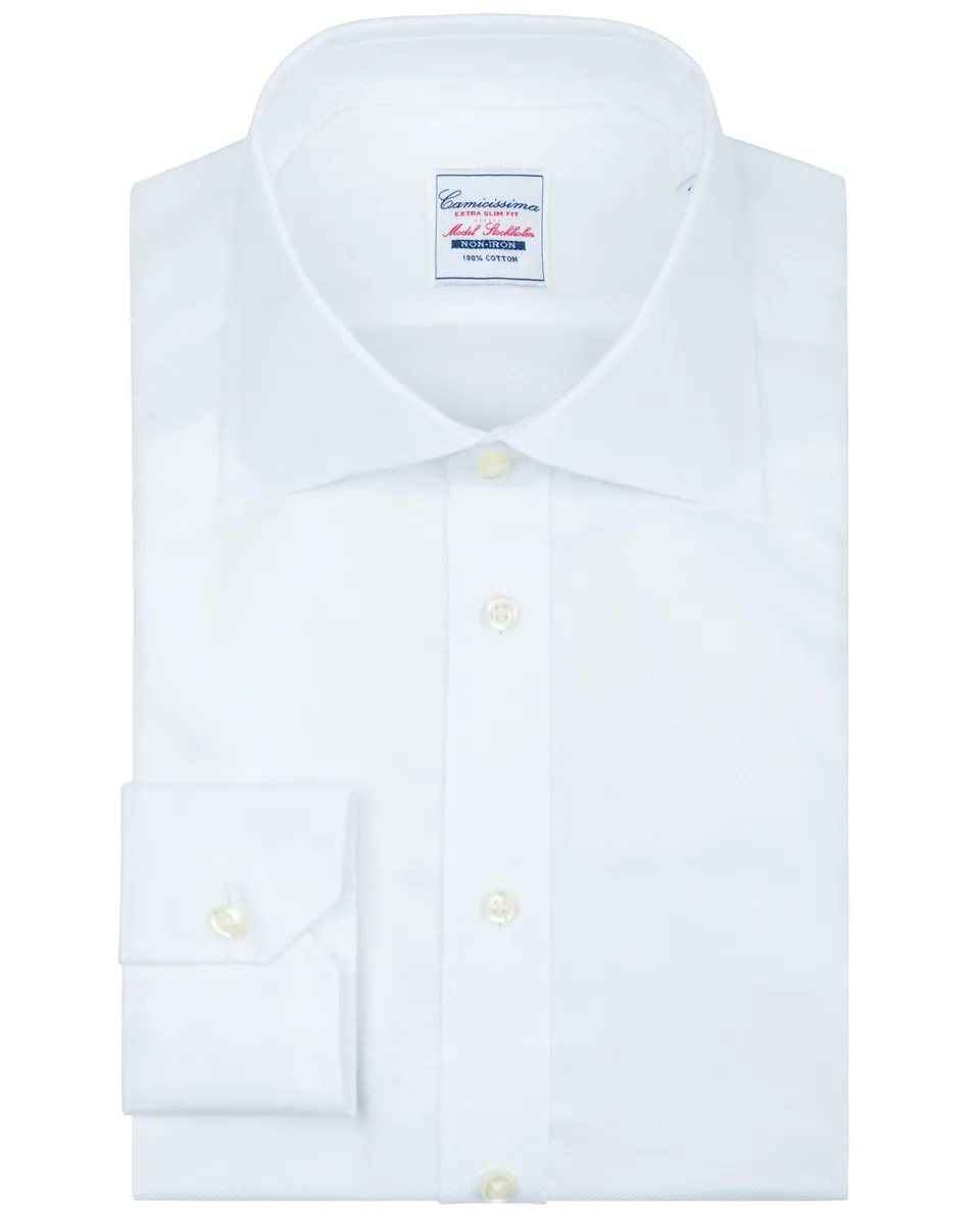 Camicissima Non Iron Stoccolma Camicia Bianca Extra Slim