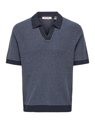 Only & Sons Onsadrian Life Polo Uomo Zaffiro Scuro M