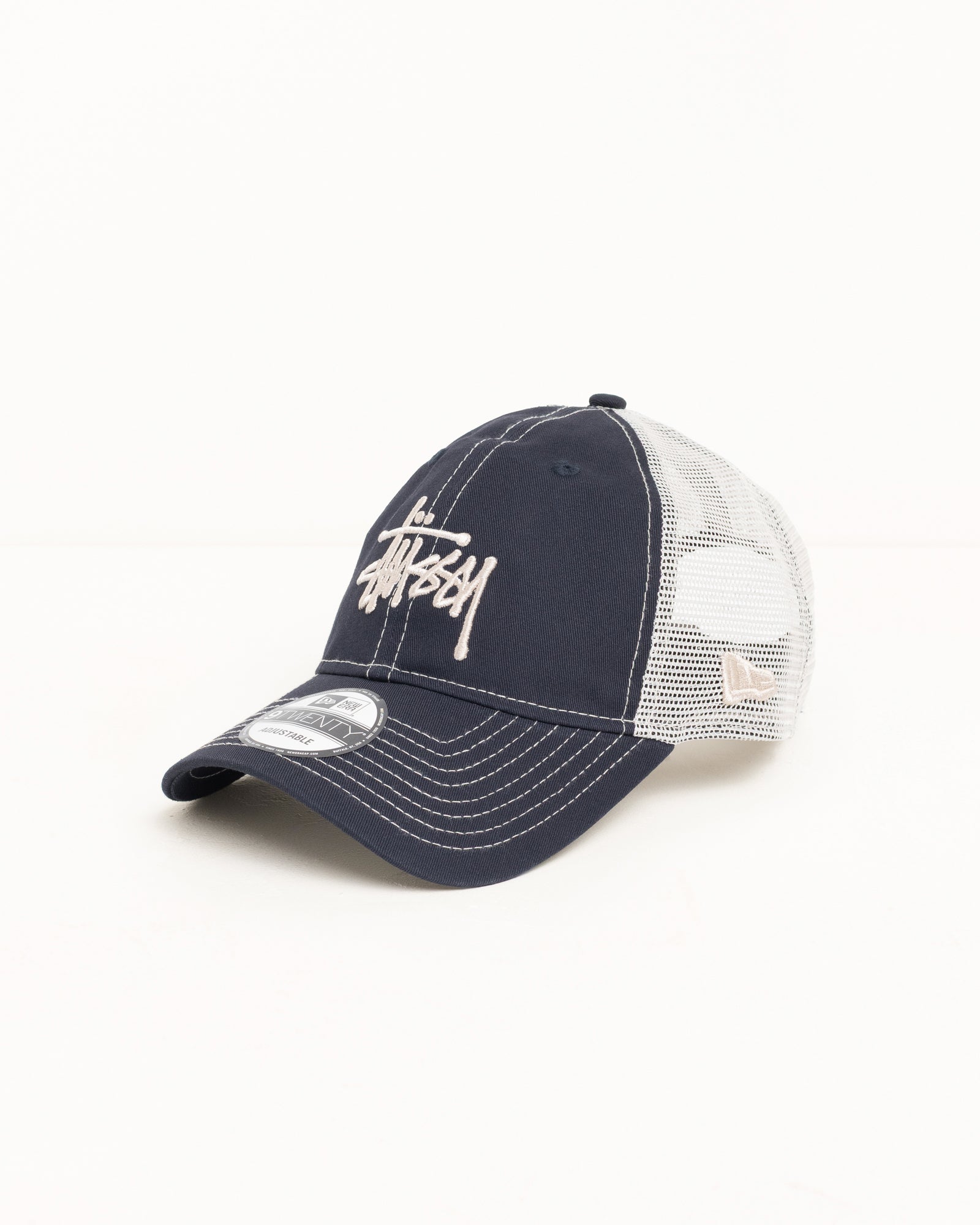 Stussy 9Twenty Basic Trucker cappello navy cotone