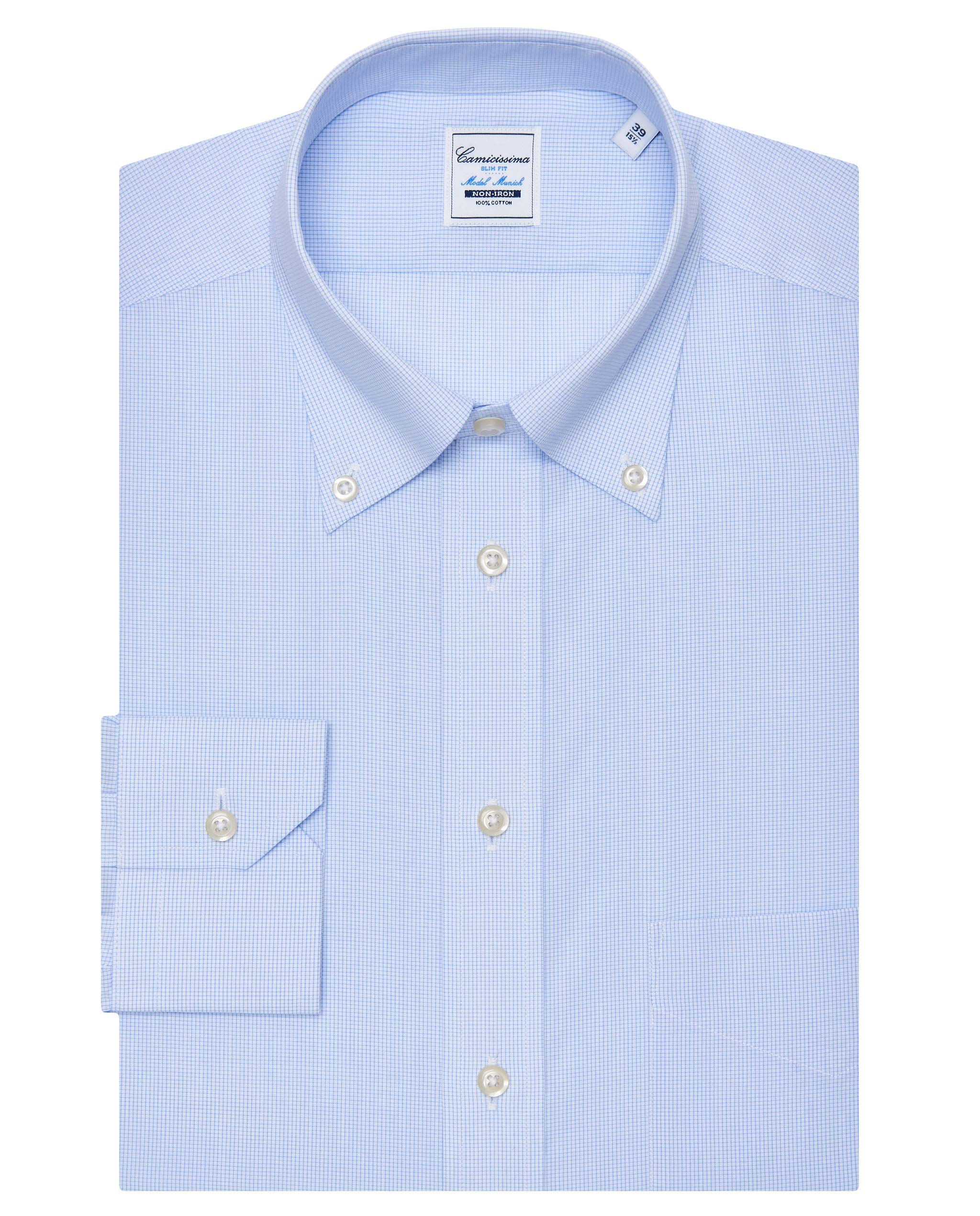 Camicissima Non Iron Monaco Camicia Righe Slim Button Down