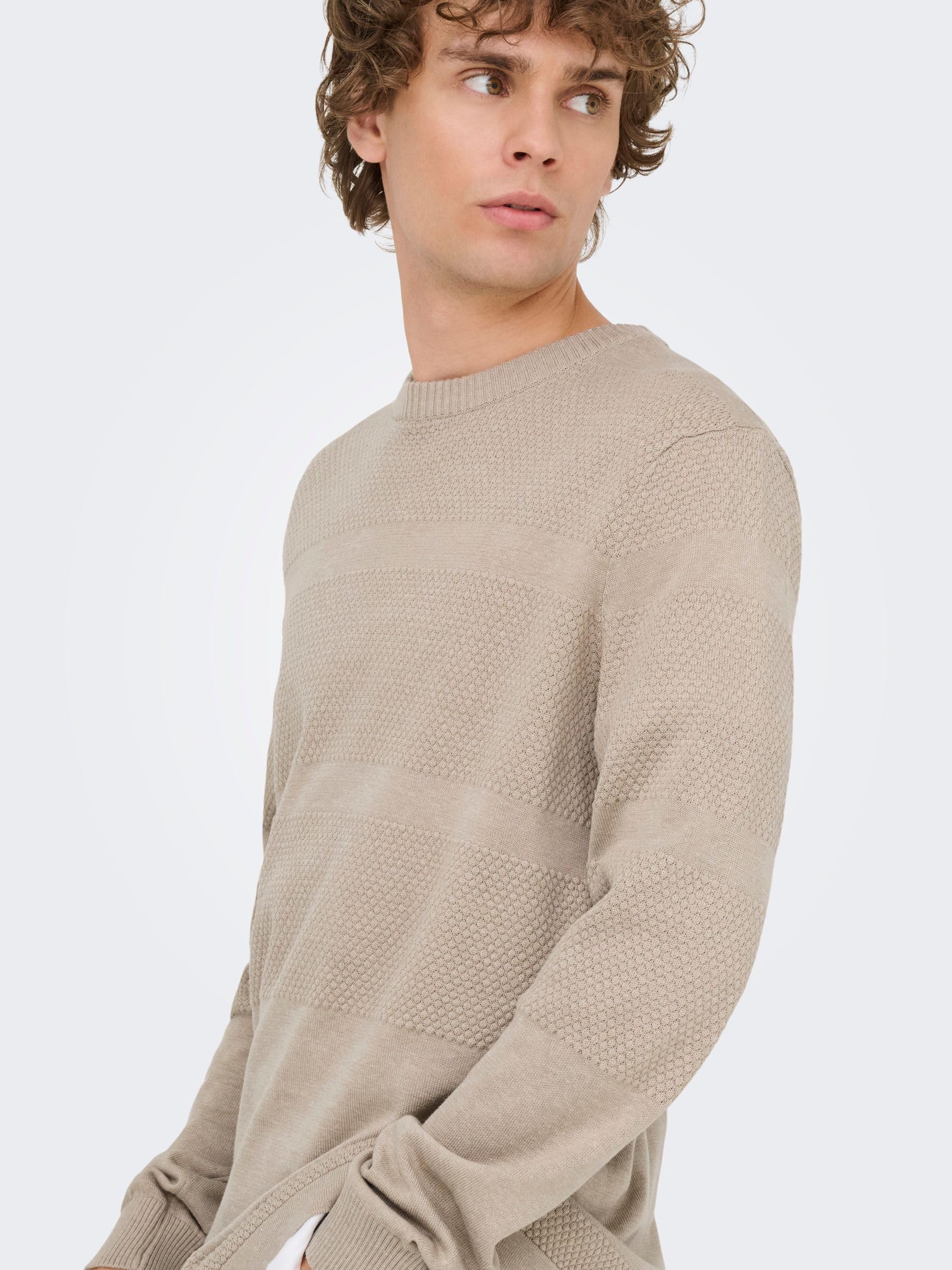 ONLY & SONS Onsmalik Maglione XL Uomo Girocollo Knit