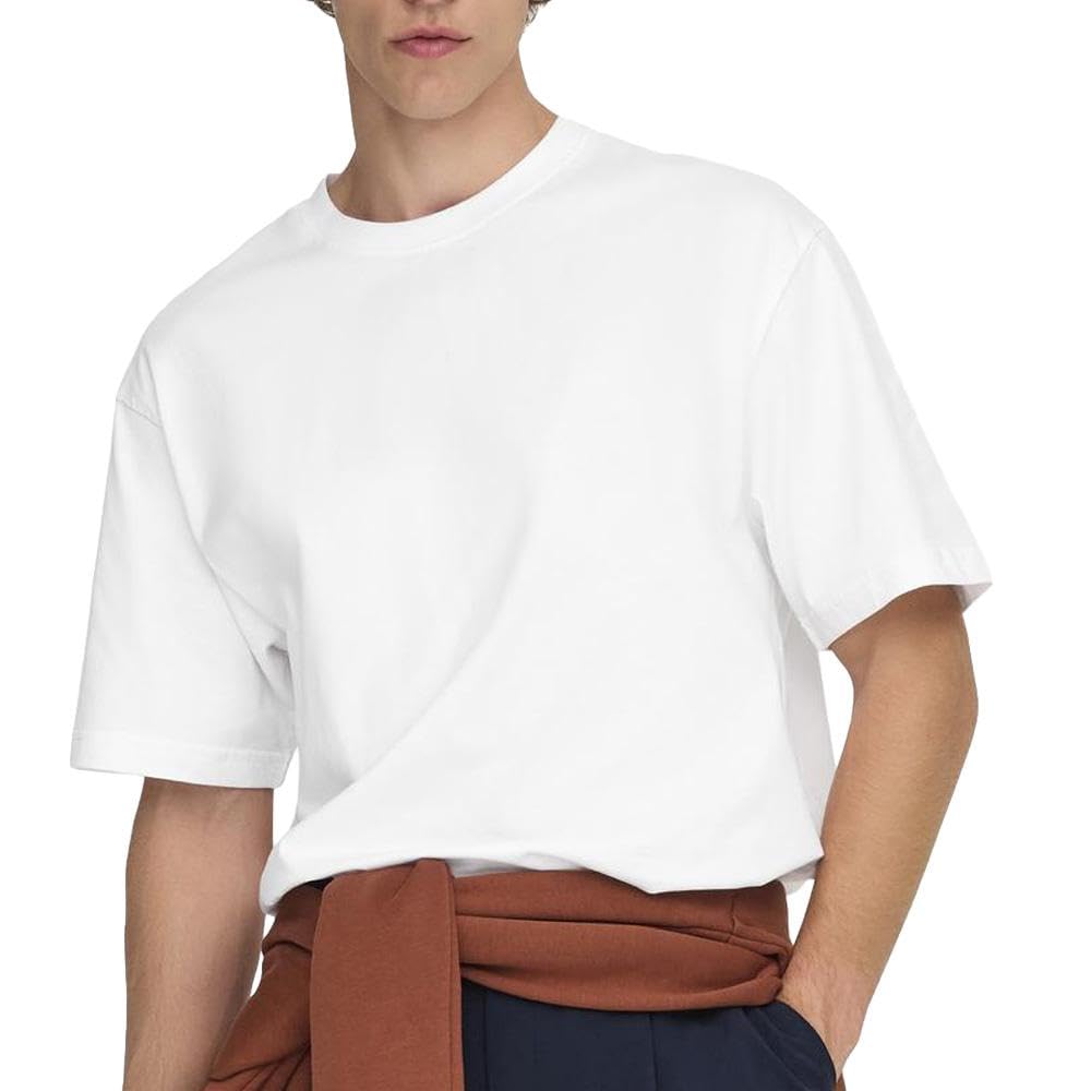 ONLY & SONS Fred Life T-Shirt Uomo Bianca Girocollo