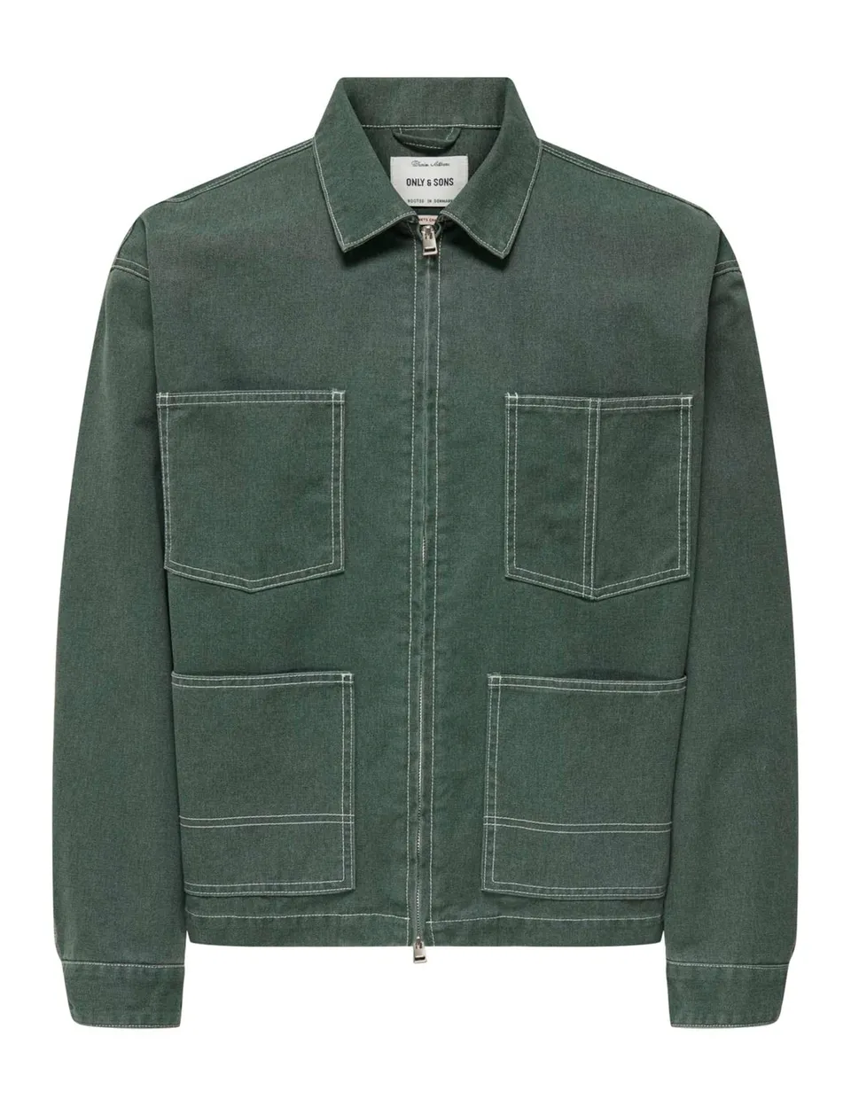 Only & Sons Onszealand 6017 giacca denim uomo taglia S con zip