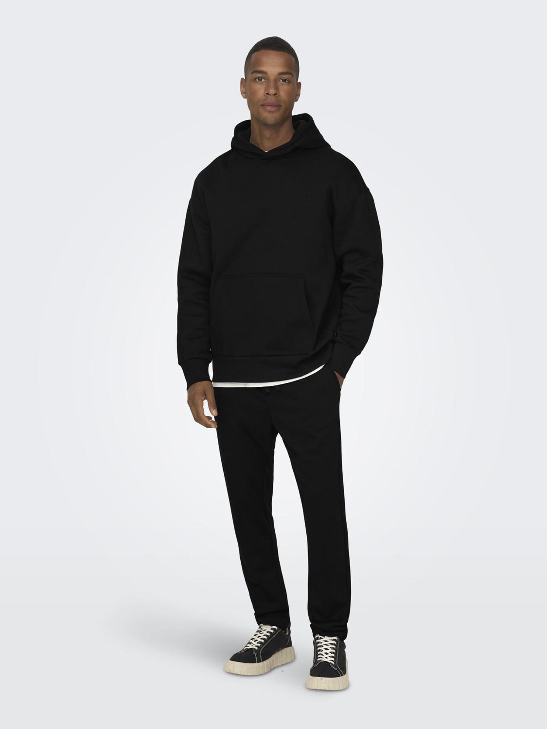 Only & Sons Onsdan Felpa Pesante Cappuccio Uomo Relaxed