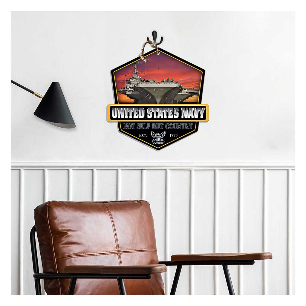 7.62 Design USN Sea Power insegna MDF 50x50 cm corda