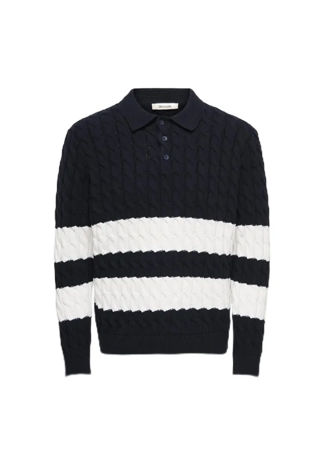 Only & Sons Onskicker RLX Polo Maglia Uomo S Blu Navy