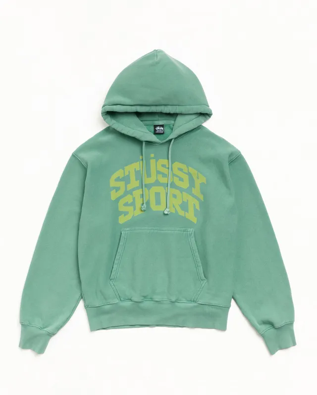 Stussy Block Sport Hoodie felpa cappuccio arctic cotone