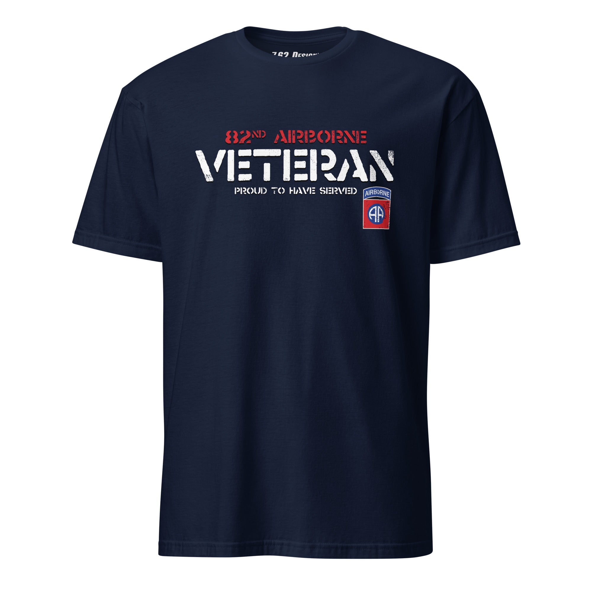 7.62 Design 82nd Airborne maglietta uomo blu cotone