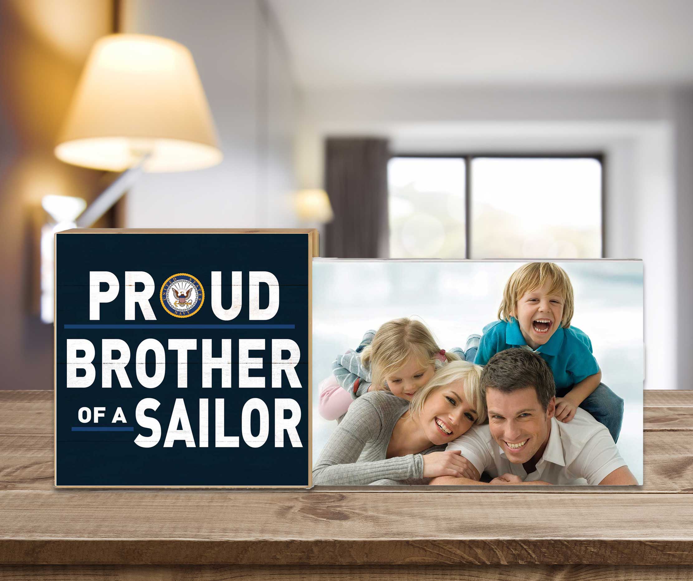 7.62 Design Navy cornice foto 10x15 blu Proud Brother