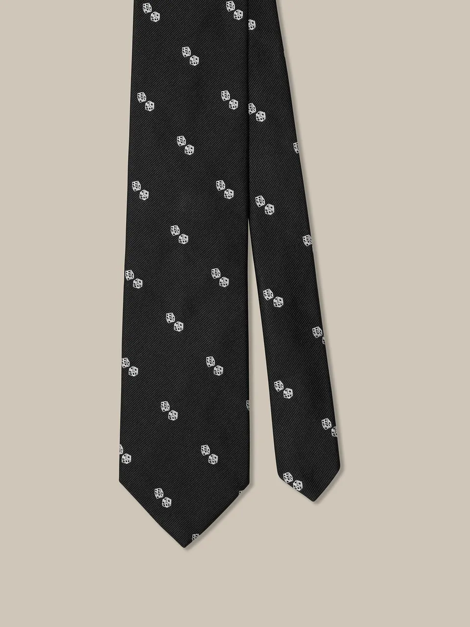 Robert Talbott Robert Dice Best of Class cravatta seta nera