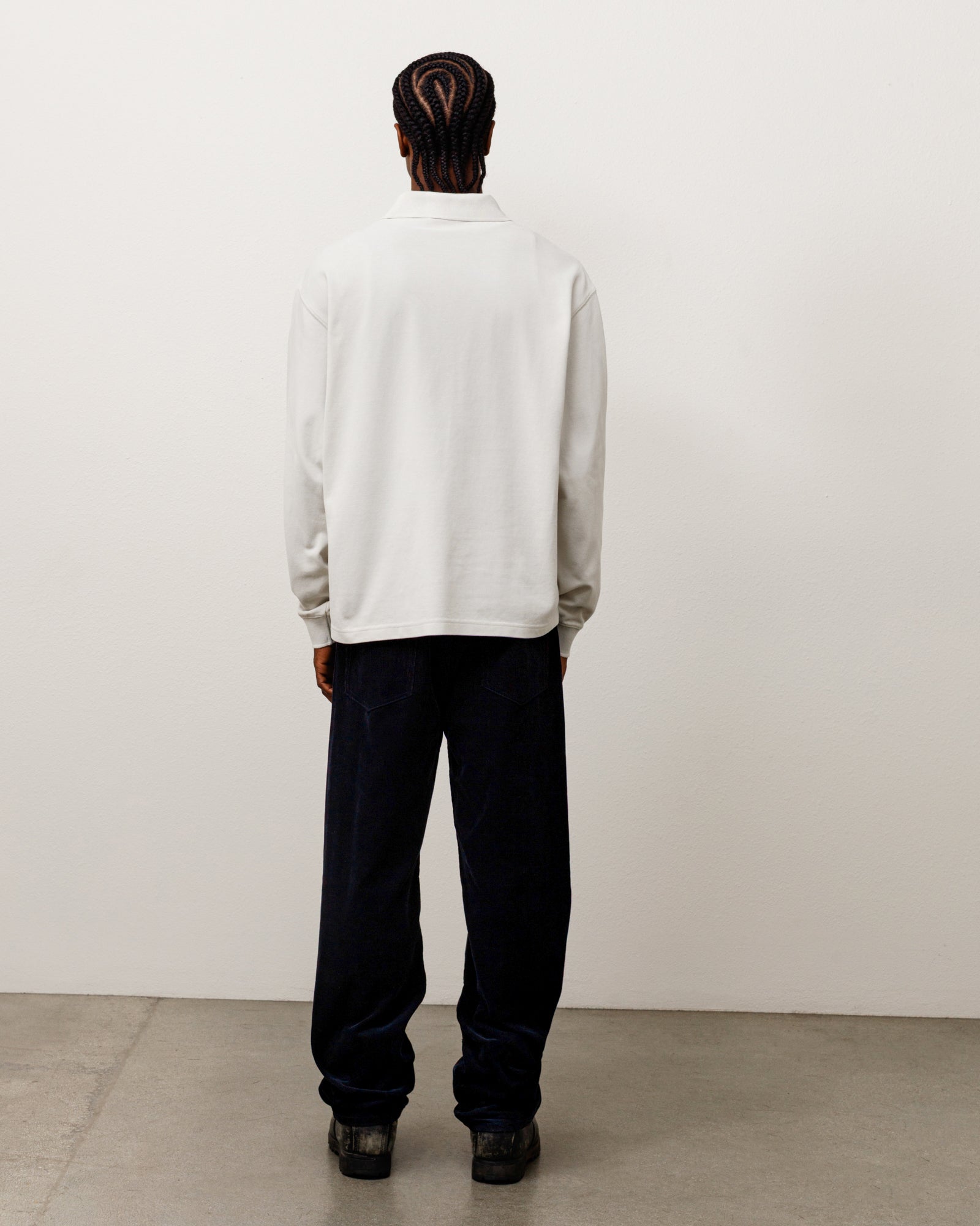 Stussy New Classic Pant Corduroy pantaloni navy cotone