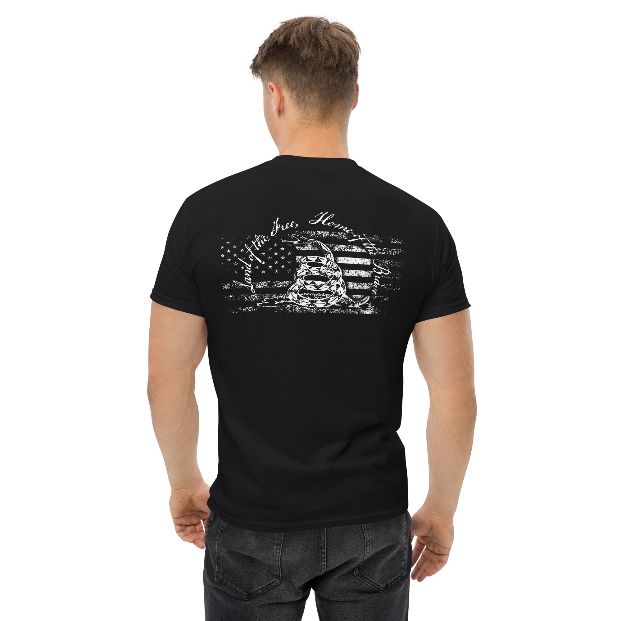 7.62 Design Land of the Free T-Shirt uomo nera cotone