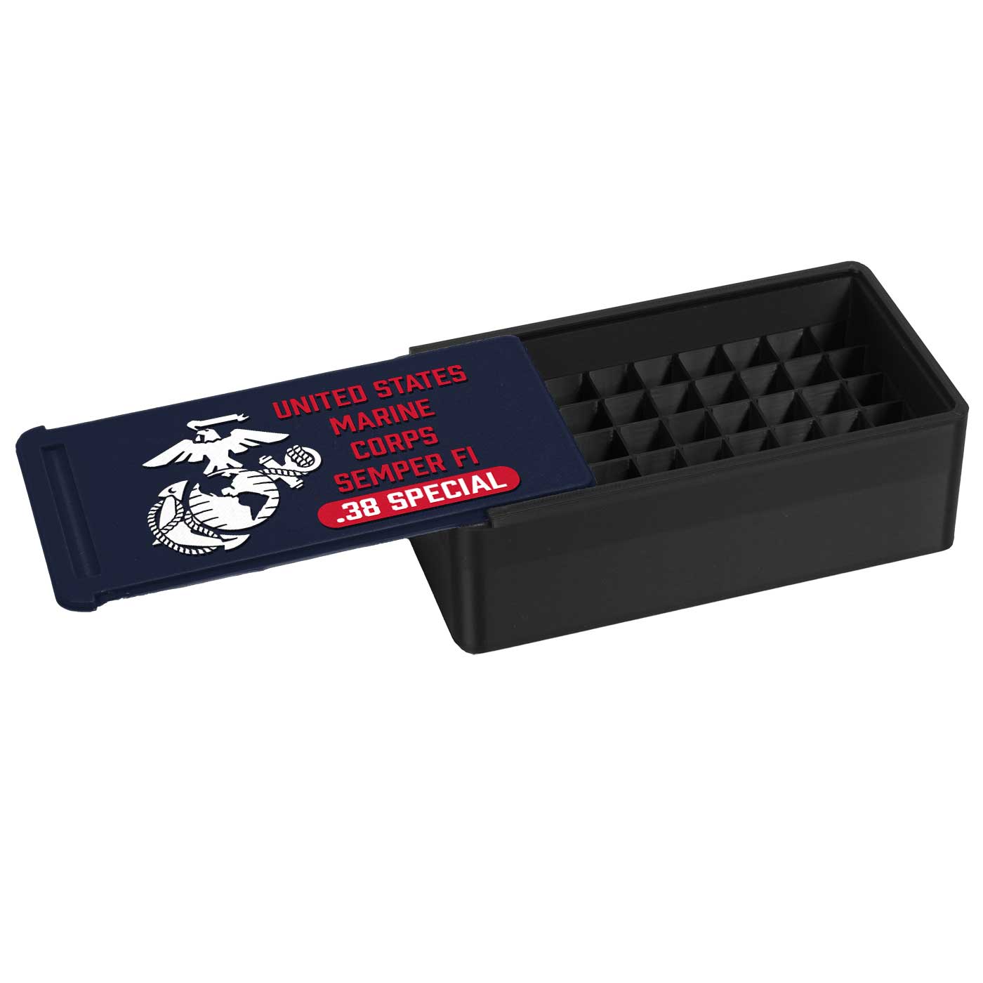 7.62 Design USMC Box Munizioni 9mm 50 Colpi PLA+ Semper Fi