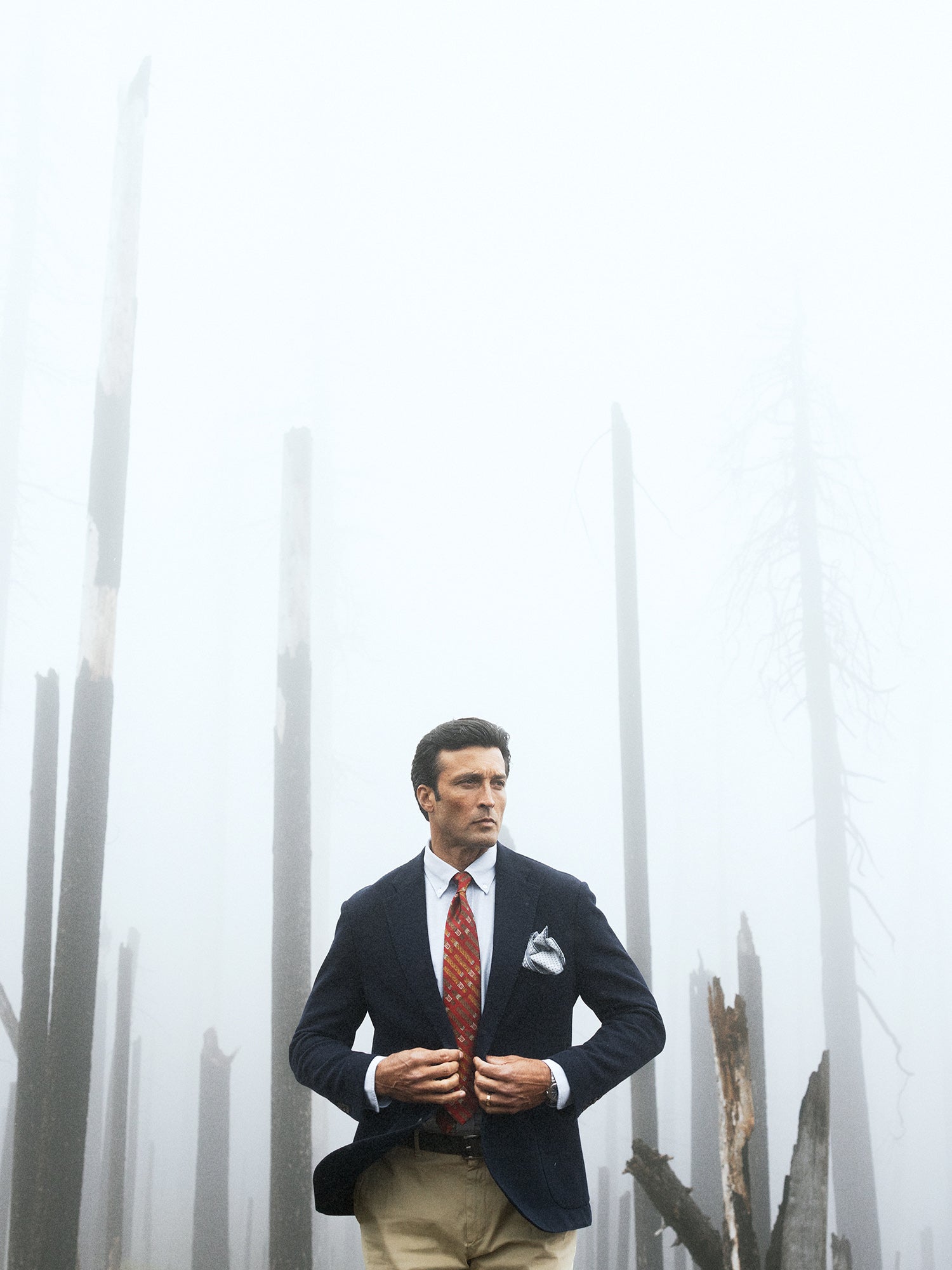 Robert Talbott Wright Knit Blazer giacca cotone navy 46