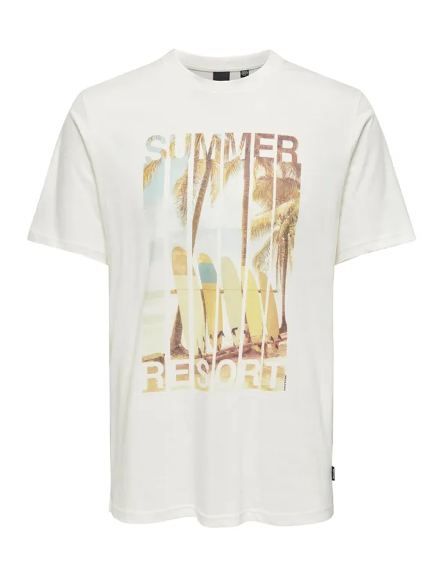 Only & Sons Onsmagdy Photoprint t-shirt uomo L cloud dancer