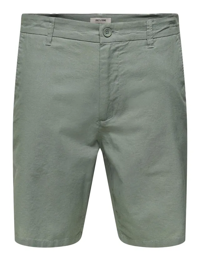 ONLY & SONS Onsnick 0580 Shorts Uomo L Verde Straight
